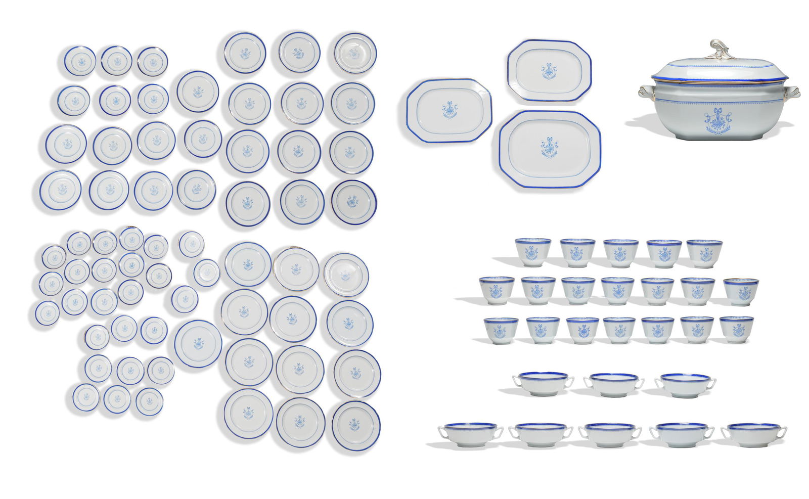 98 Piece Copeland Spode Newburyport Partial Set (1 of 18)