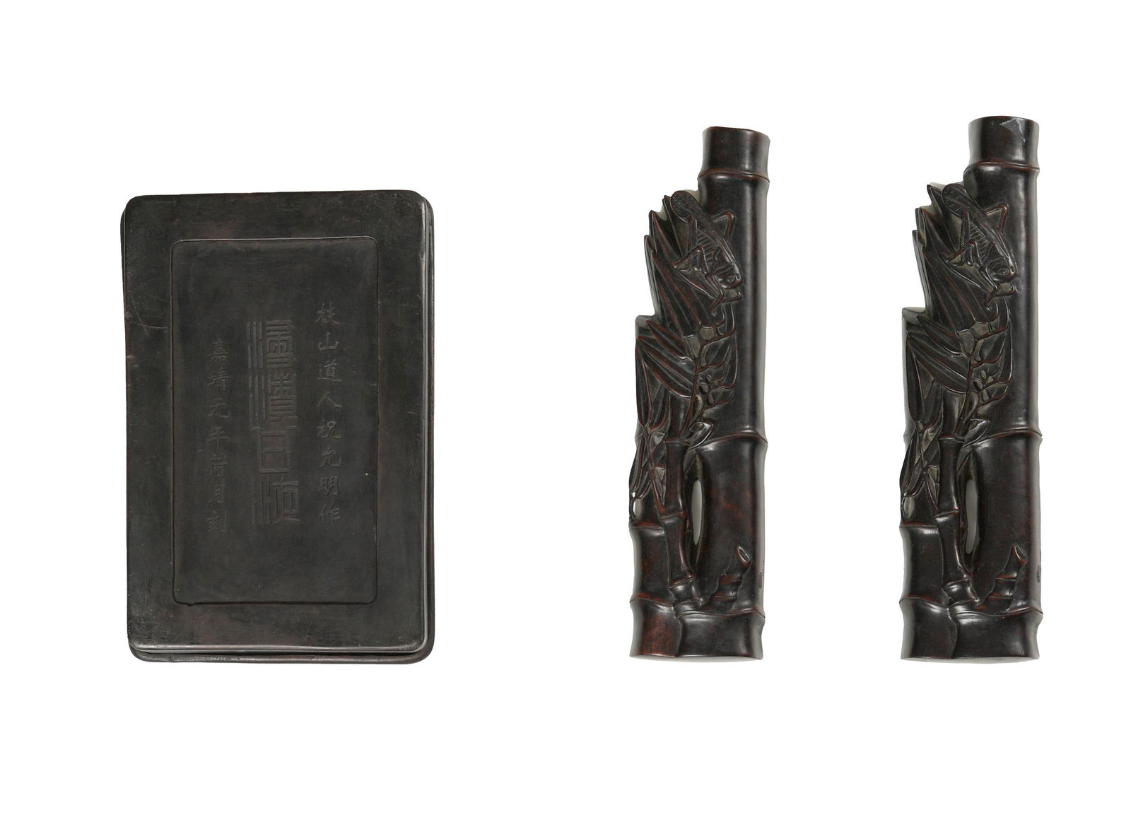 Chinese Ink Stone and 2 Paper Weights, Modern (1 of 7)
