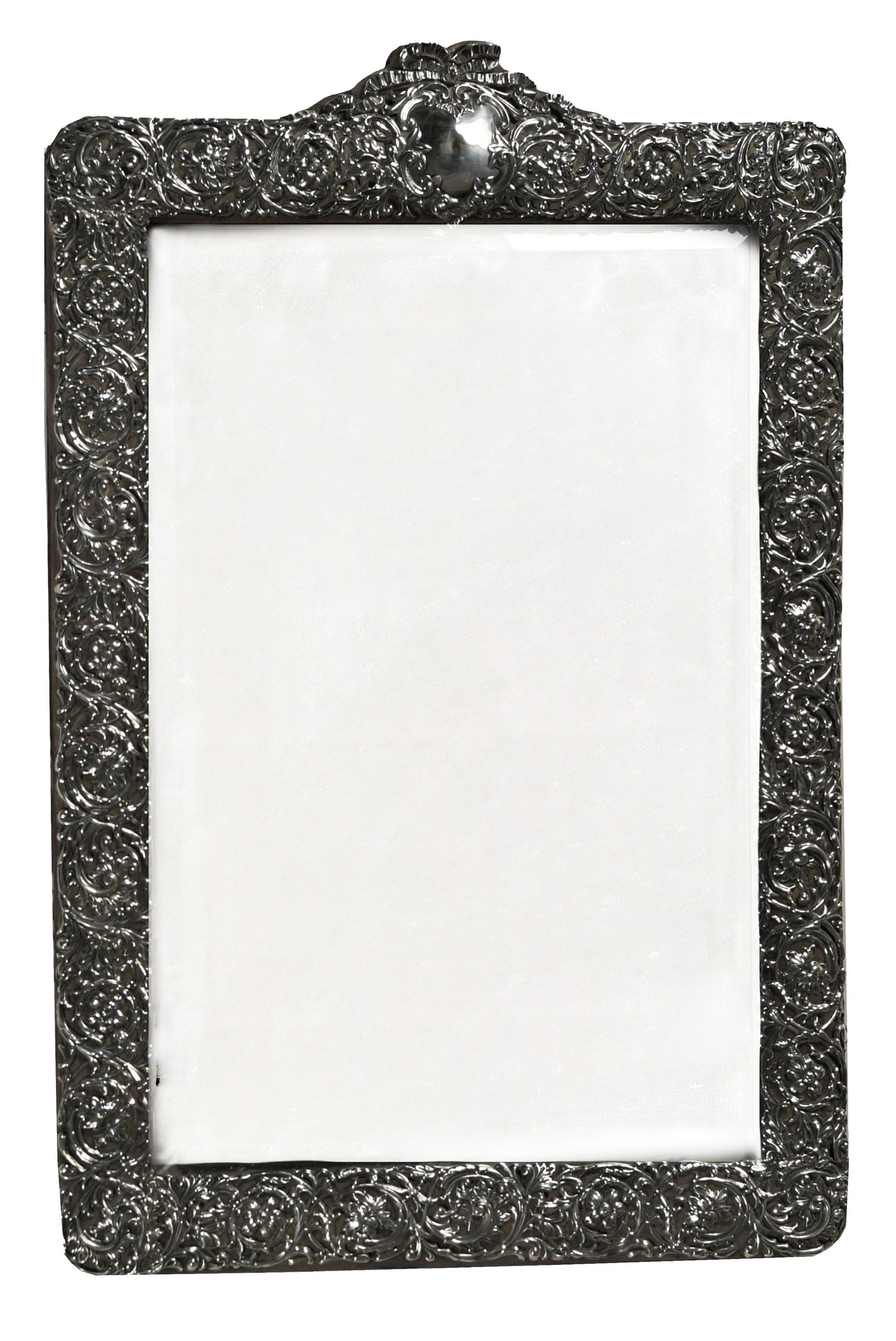 Edwardian Sterling Silver Mirror, Henry Matthews (1 of 4)