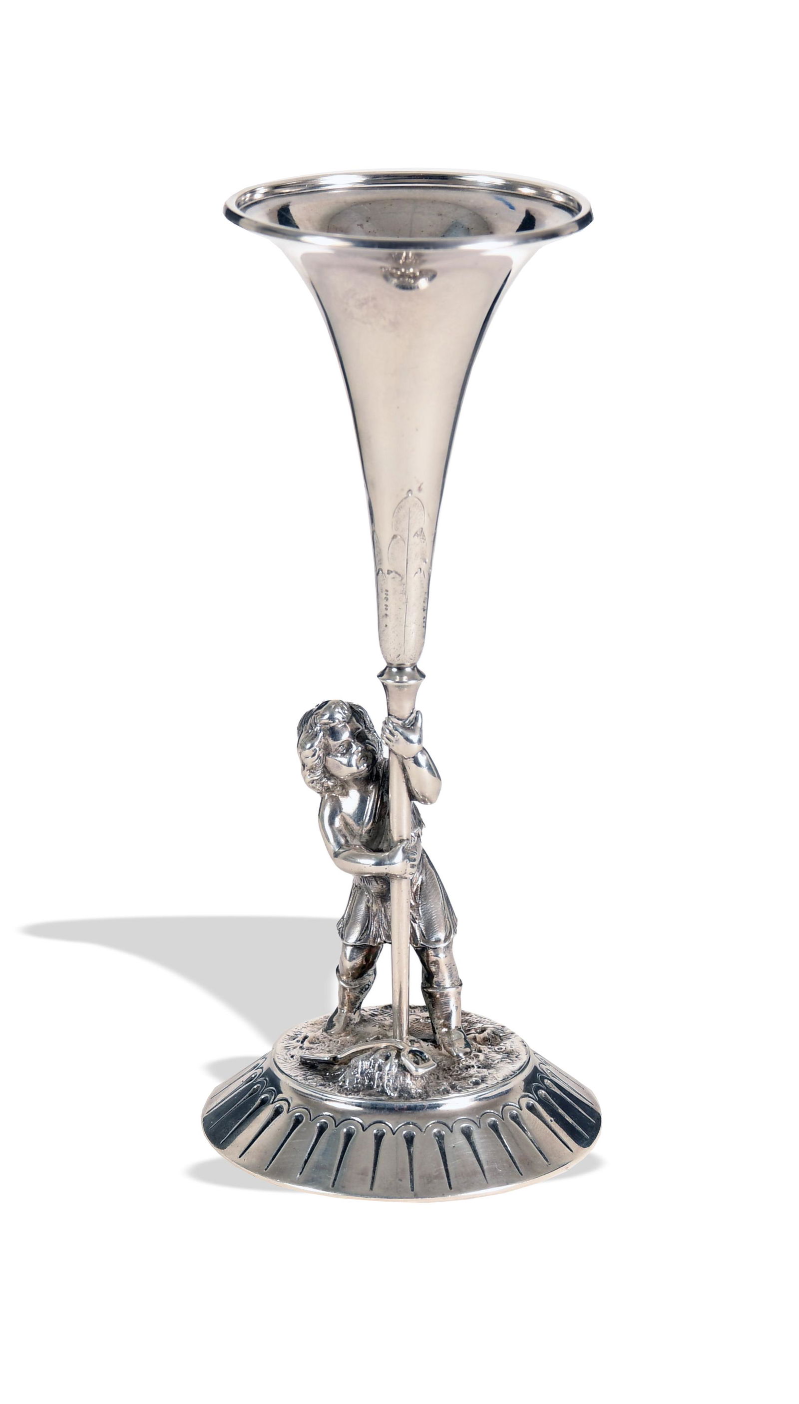 Gorham .750 Silver Figural Bud Vase Circa 1875 (1 of 9)