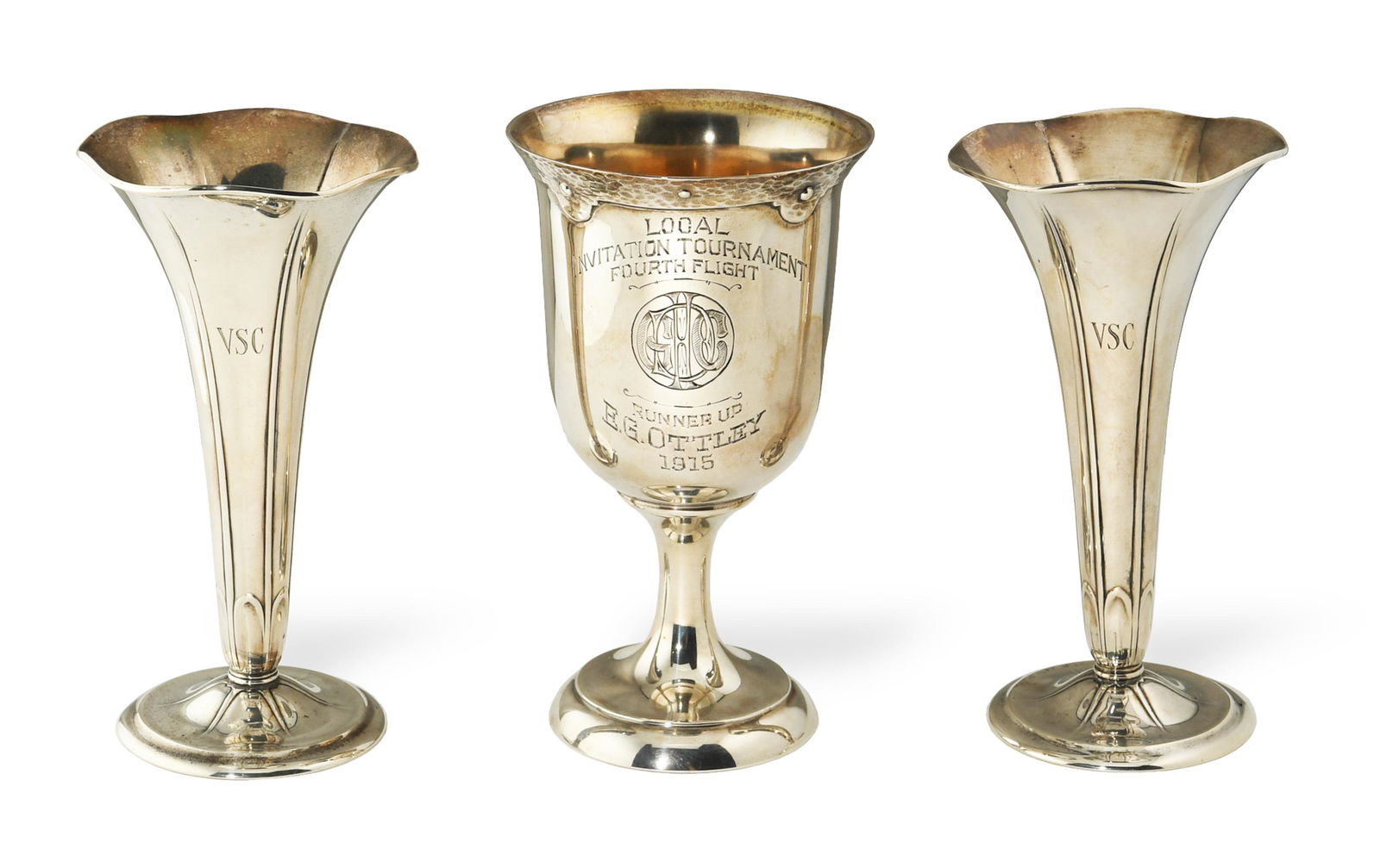 Tiffany and Co Sterling Vases, Gorham Trophy Cup (1 of 8)