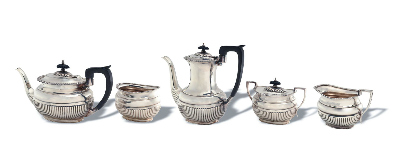 Sheffield Plate Tea Service by Lewis, Rose Co. (1 of 10)