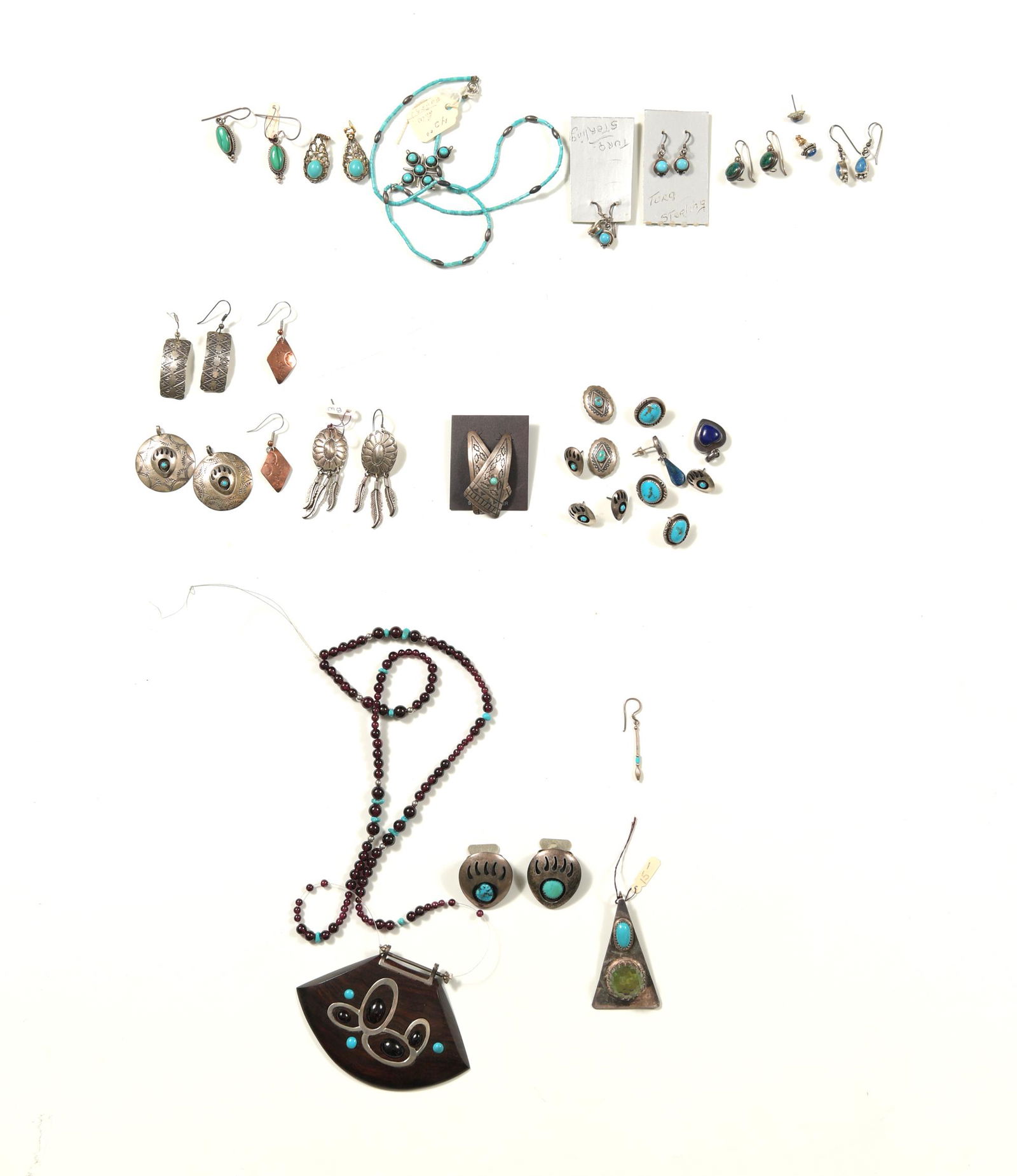 Sterling, Turquoise, Lapis Jewelry Inc. Navajo (1 of 6)