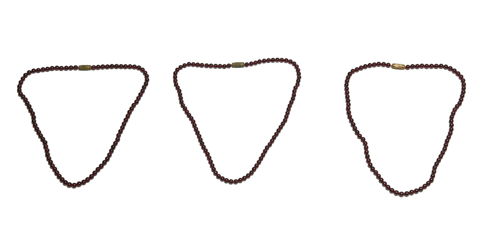 3 Garnet Bead Necklaces (1 of 5)