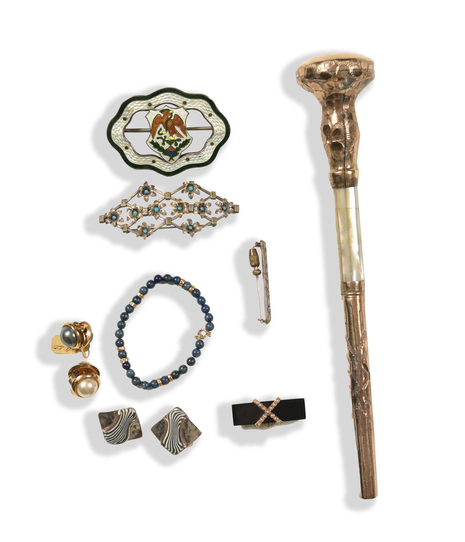 14K Gold, Sterling and Gilt Silver Jewelry (1 of 6)