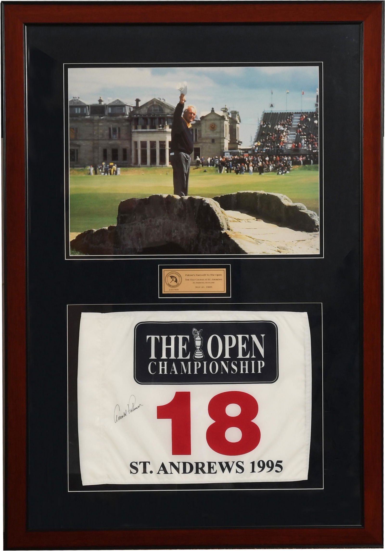 Arnold Palmer Signed St. Andrews Pin Flag 233/500 (1 of 8)