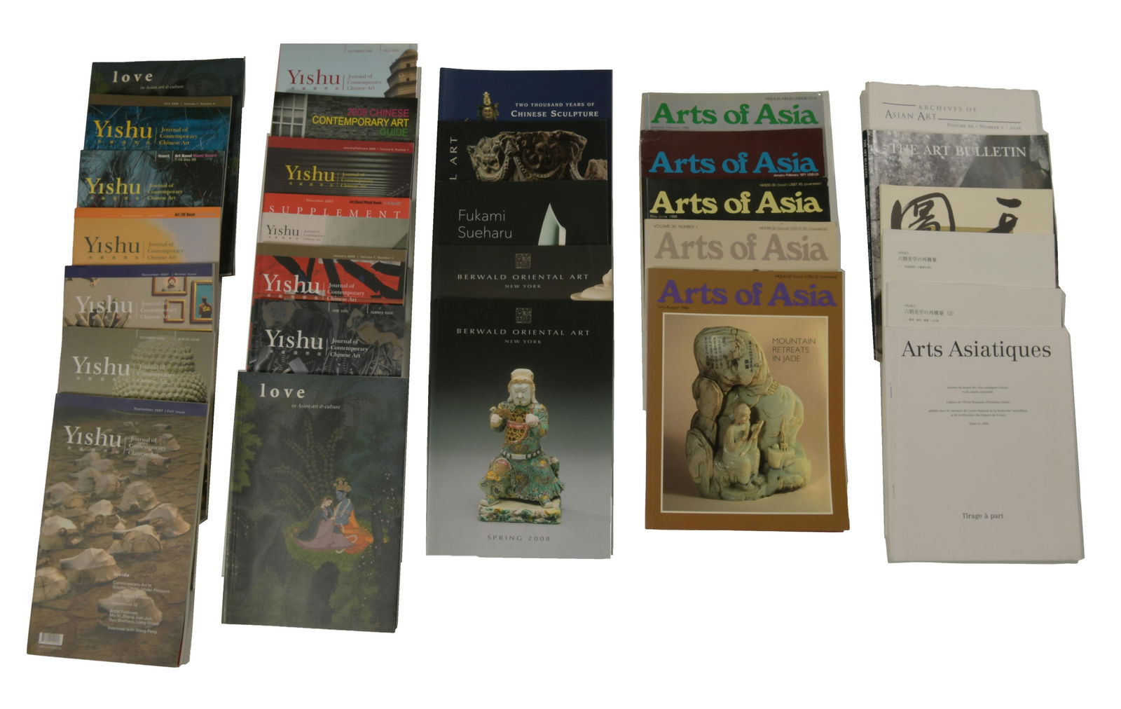 30 "Arts of Asia", "Yishu", Berwald Catalogs Etc (1 of 5)