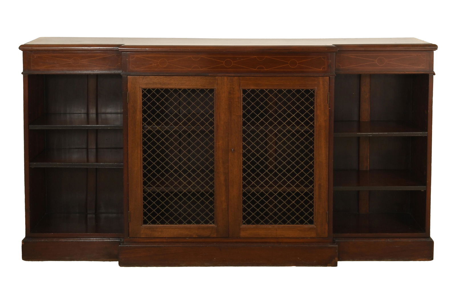 Mahogany George III Breakfront Credenza C-1800 (1 of 9)