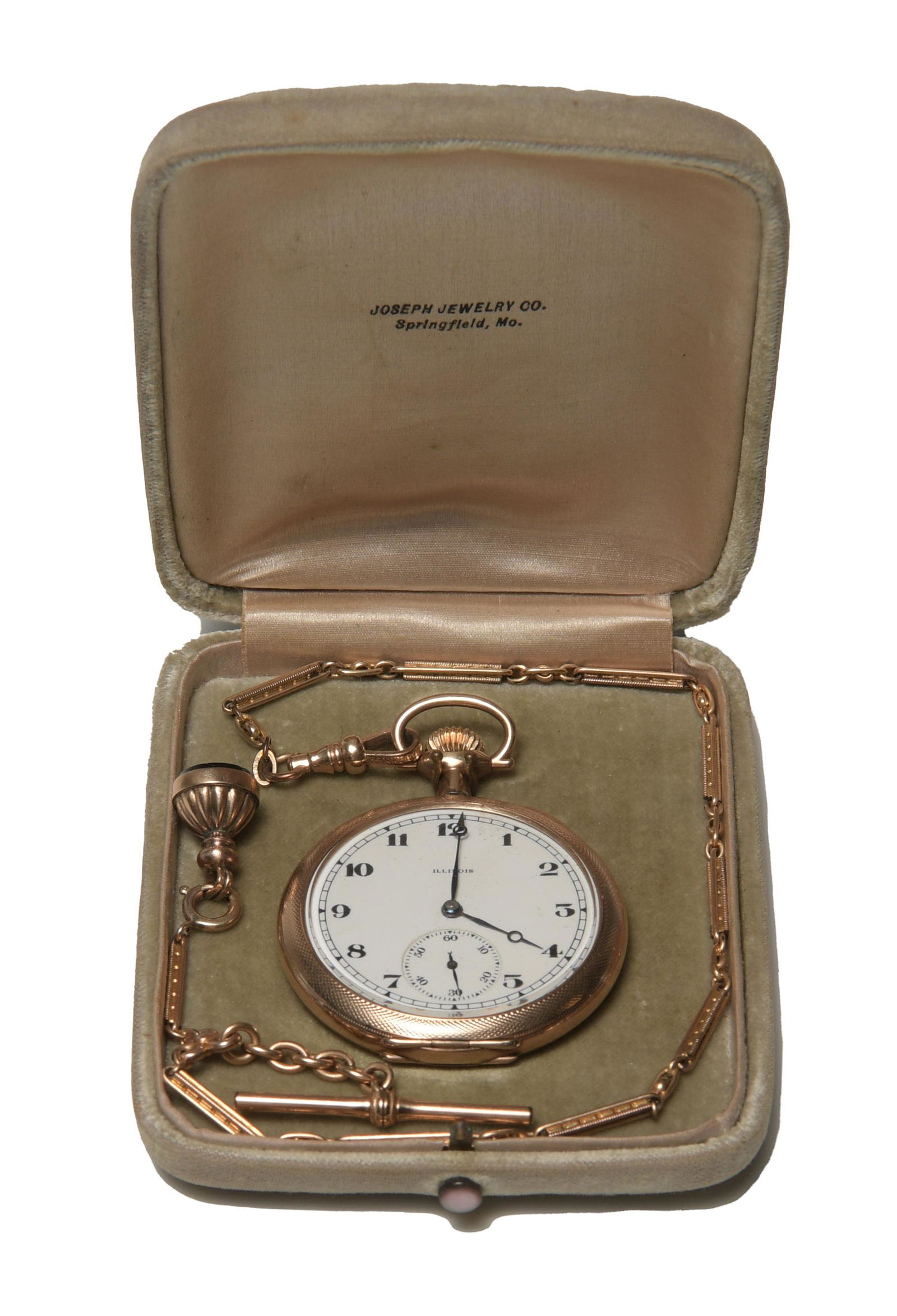 Illinois 17J, 12S GF Pocket Watch & Chain (1 of 8)
