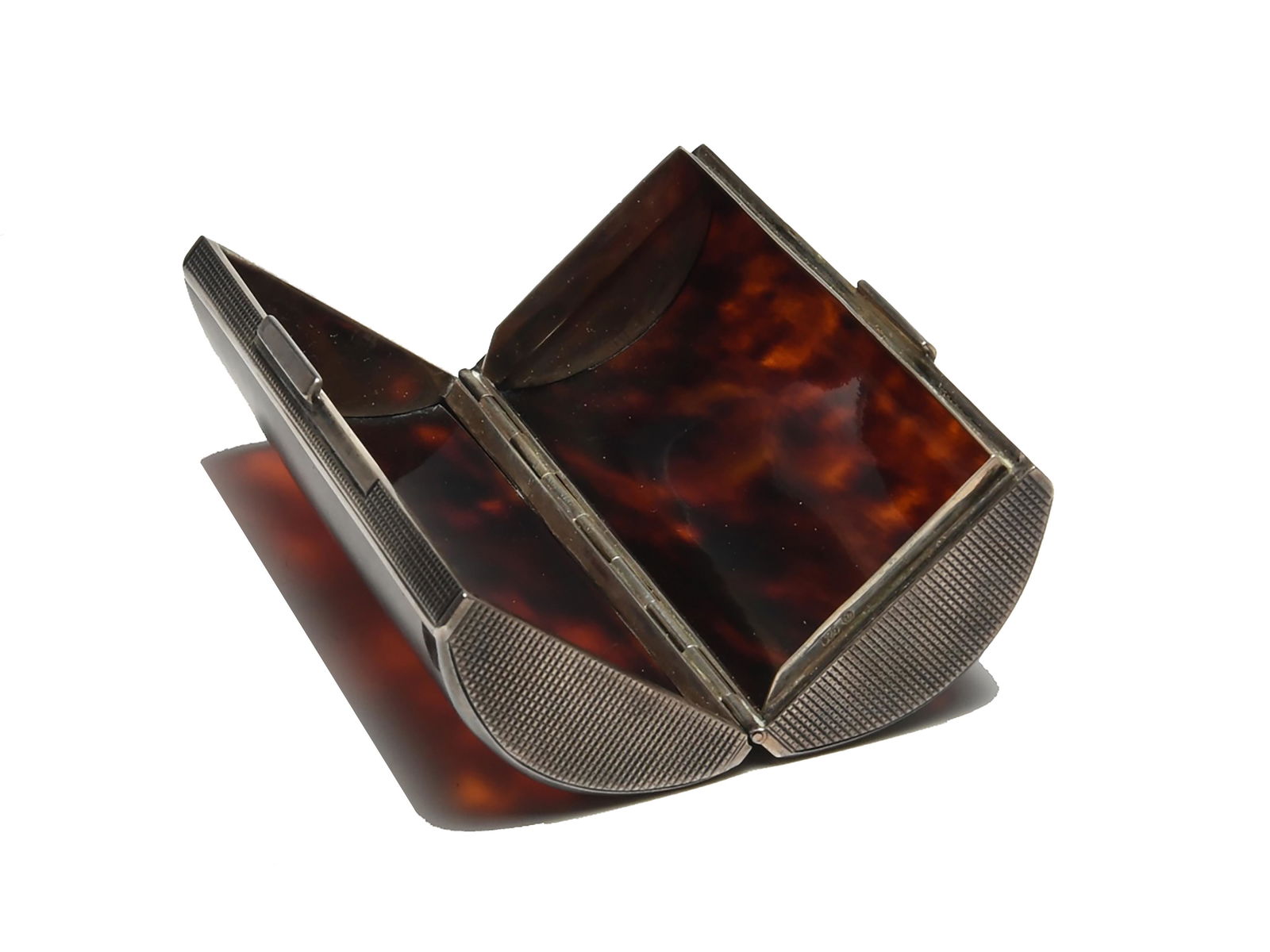 German Sterling Silver & Tortoise Shell Case (1 of 6)
