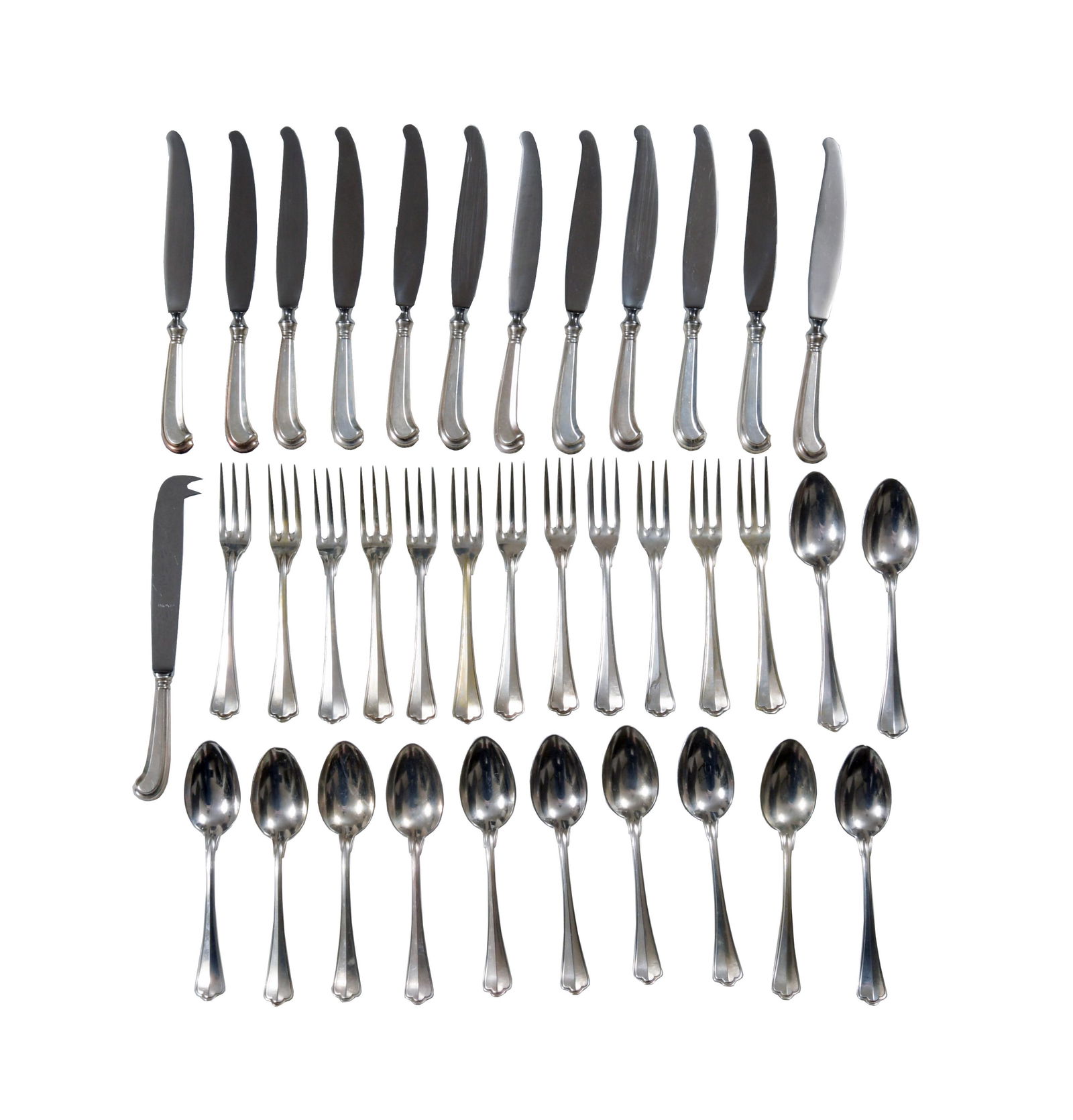37 Piece Italian Coin Silver Luncheon Flatware (1 of 7)