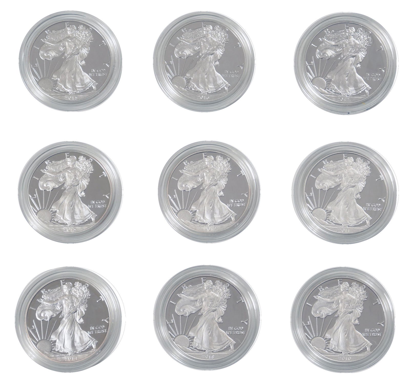 9 Proof West Point American Eagle Silver Dollars (1 of 7)
