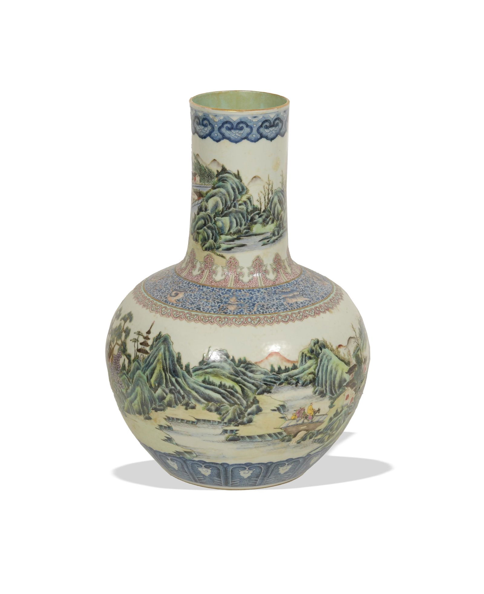 Chinese Underglaze Porcelain Vase, 19th Century (1 of 7)