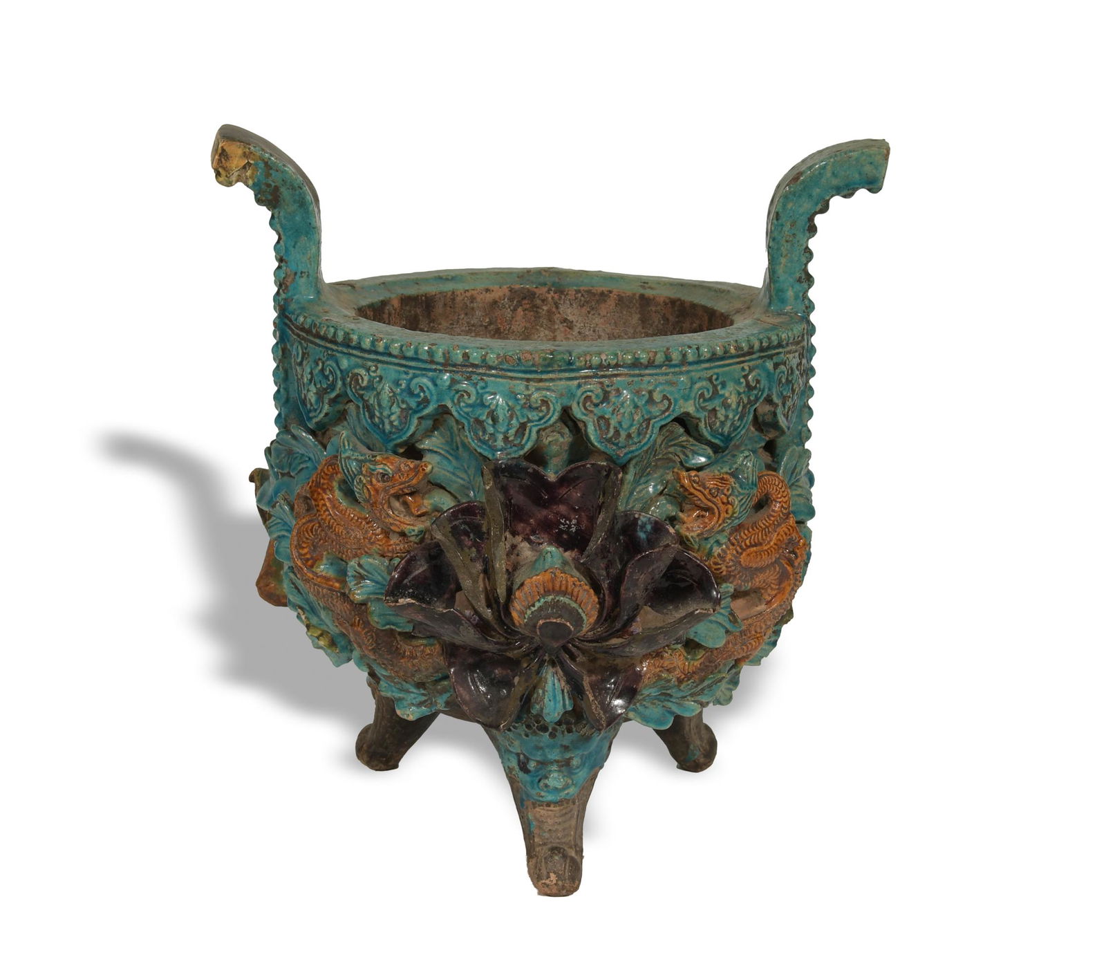 Chinese Sancai Glazed Censer, Ming (1 of 10)
