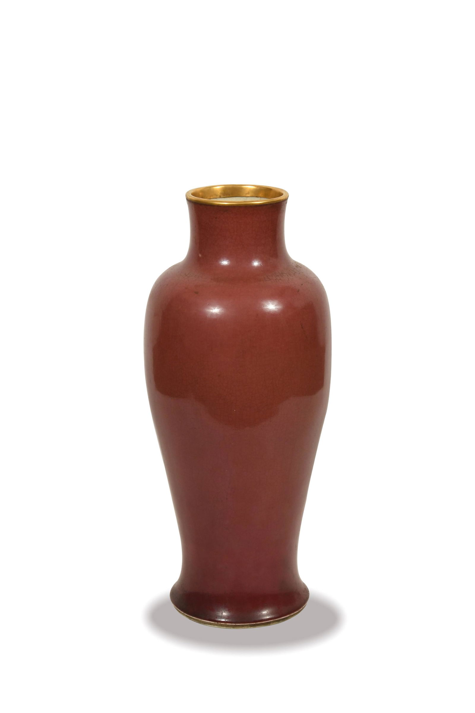 Chinese Langyao Red Glazed Vase, Kangxi (1 of 4)