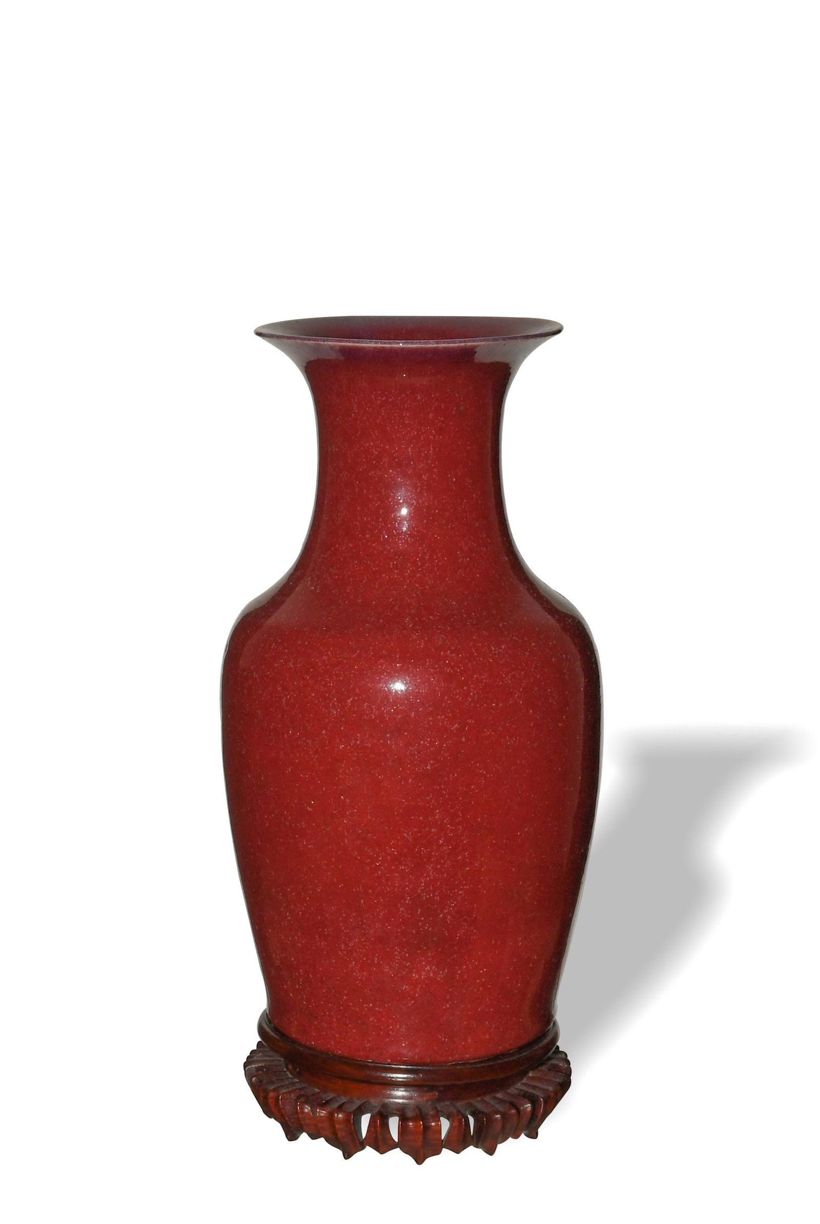 Chinese Red Flambe Vase, Early 19th Century (1 of 6)