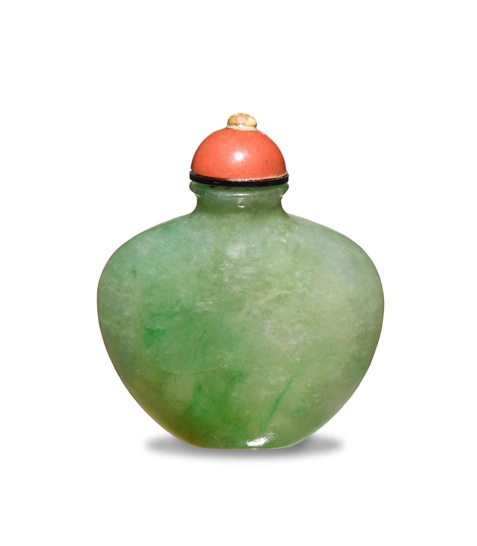 Chinese Jadeite Snuff Bottle, 19th Century (1 of 6)
