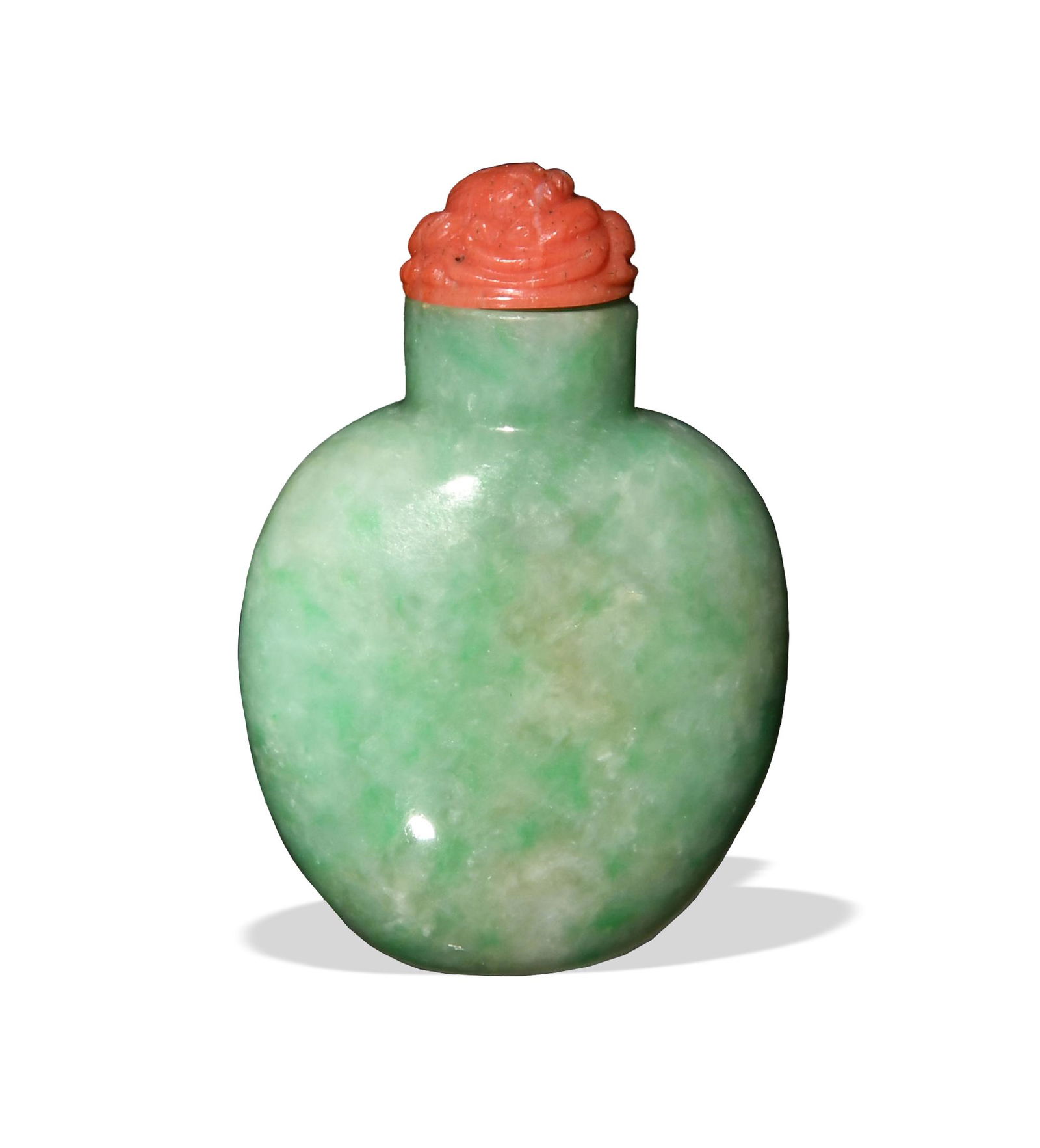 Chinese Jadeite Snuff Bottle, 19th Century (1 of 7)