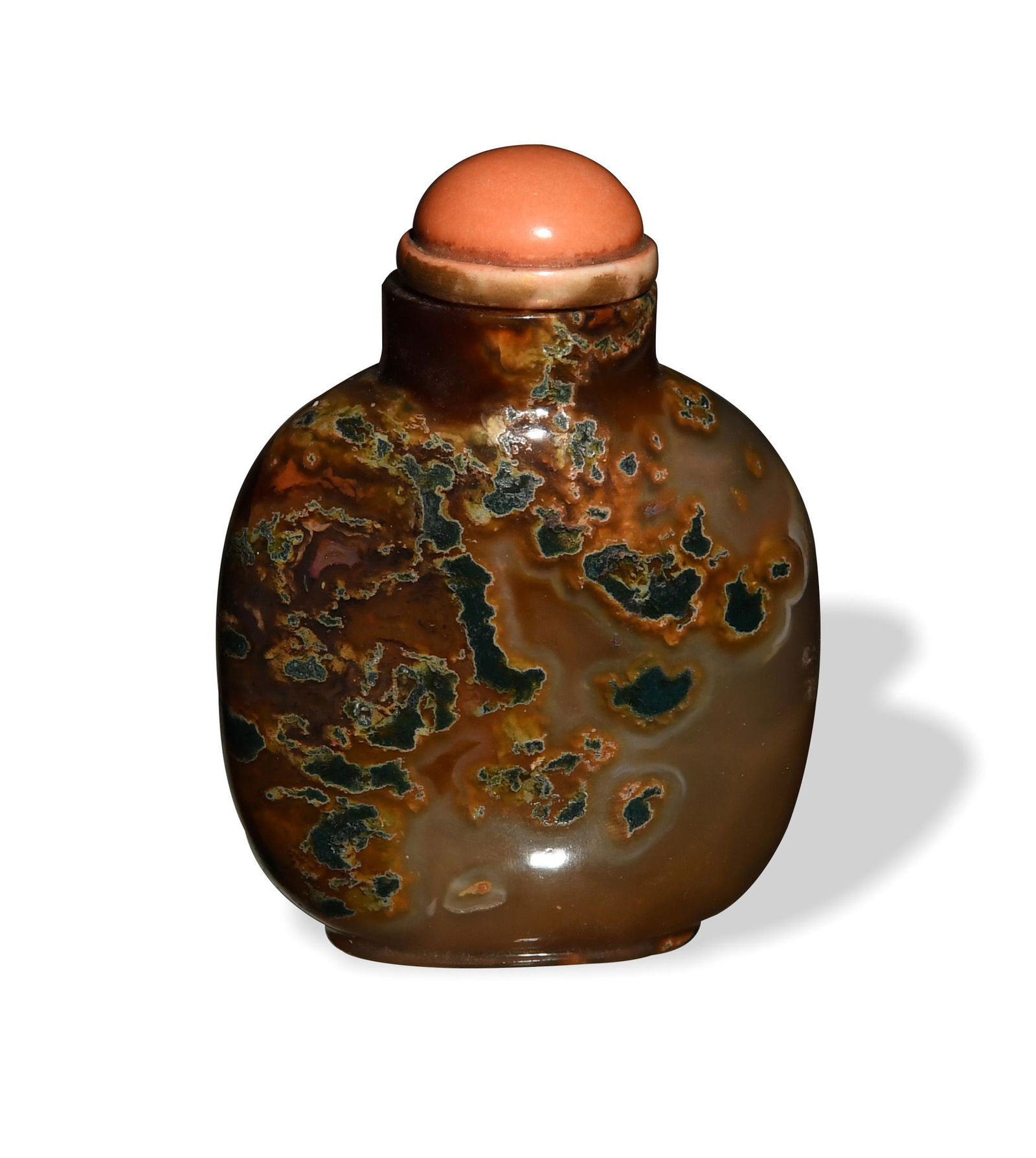 Chinese Agate Snuff Bottle, 19th Century (1 of 8)
