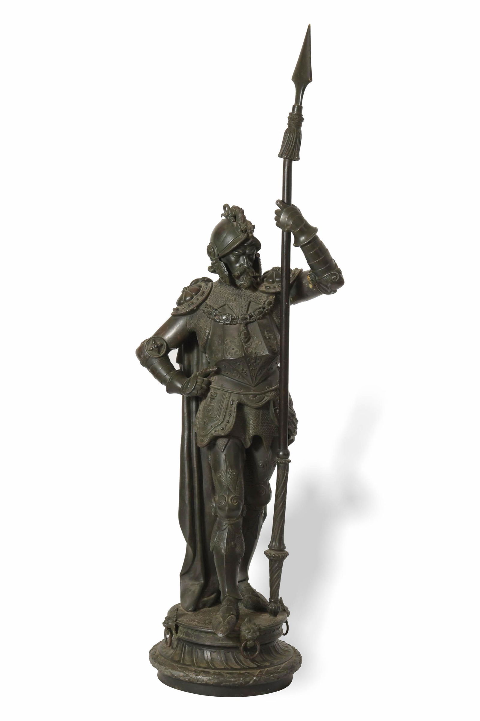 19th #C Figural Newel Post Gas Lamp (1 of 13)