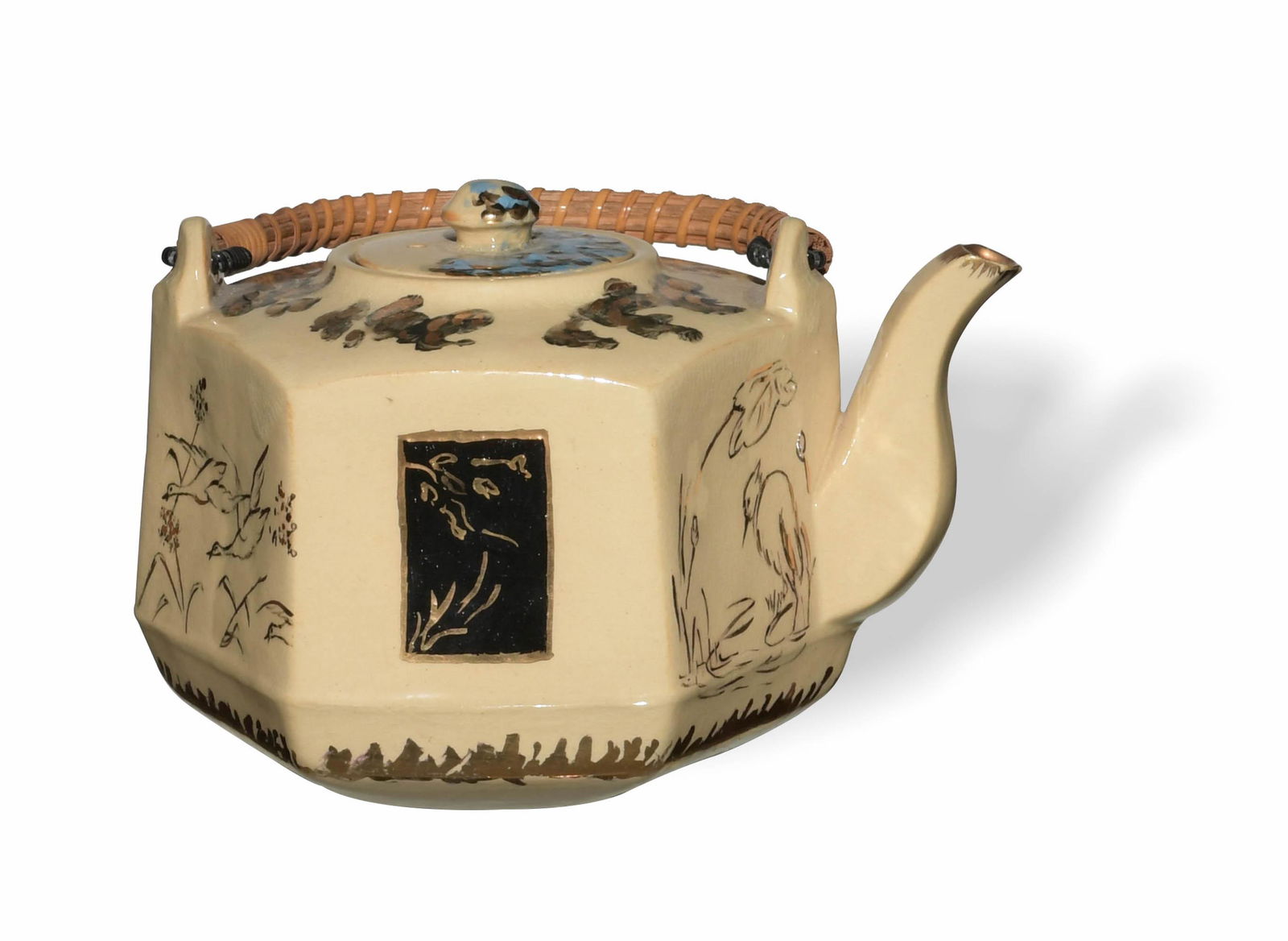 Rookwood Teapot, ETK, 1882, Japonisme Decoration (1 of 10)