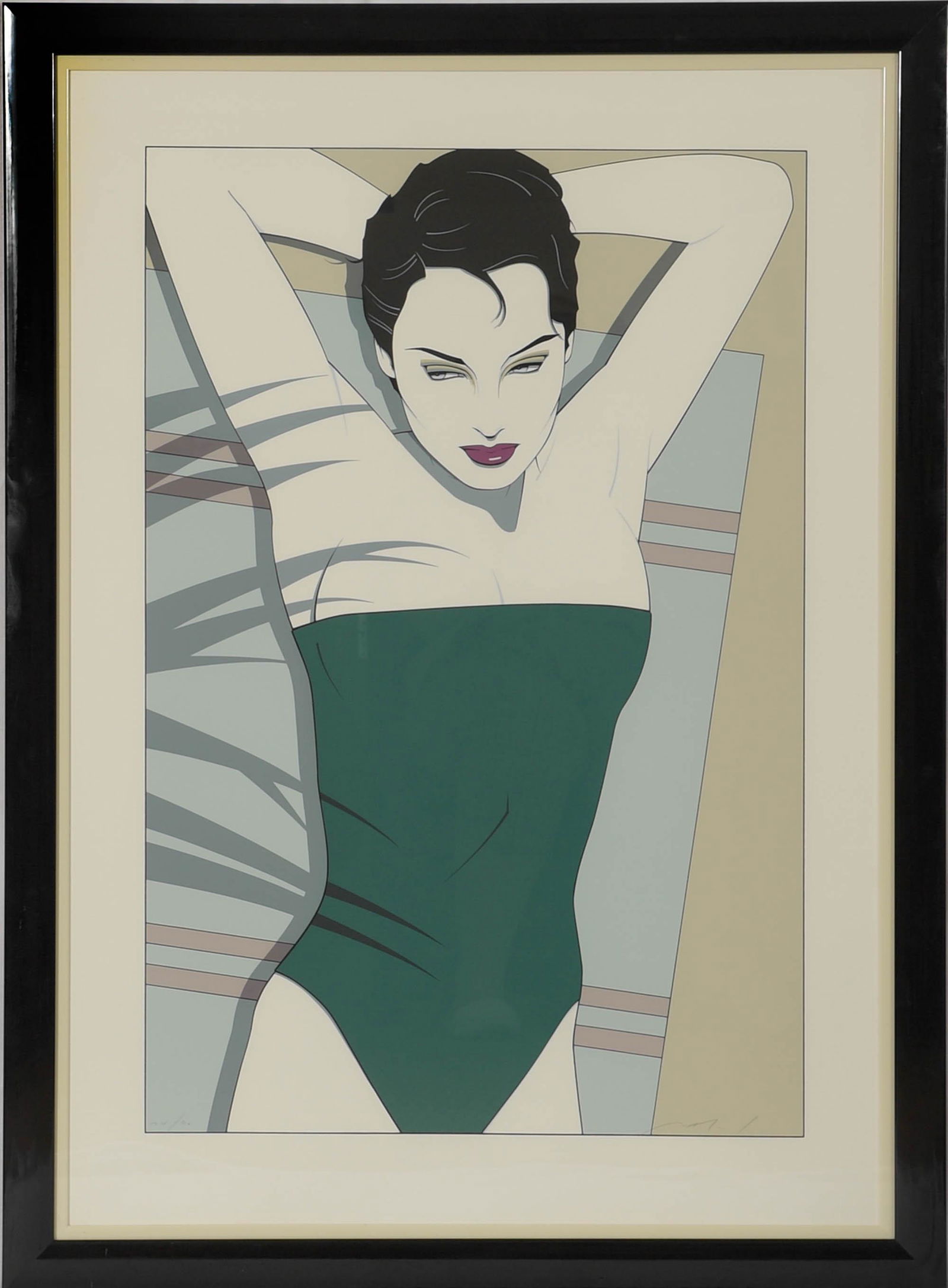 Patrick Nagel Signed Silkscreen "Heidi" 24/90 (1 of 8)