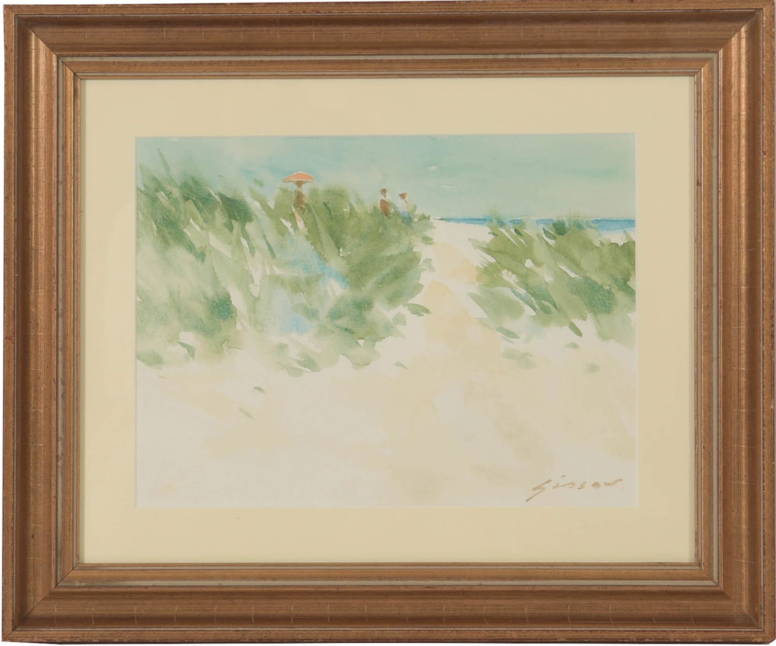 Andre Gisson, Watercolor, "Sand Dunes" (1 of 6)