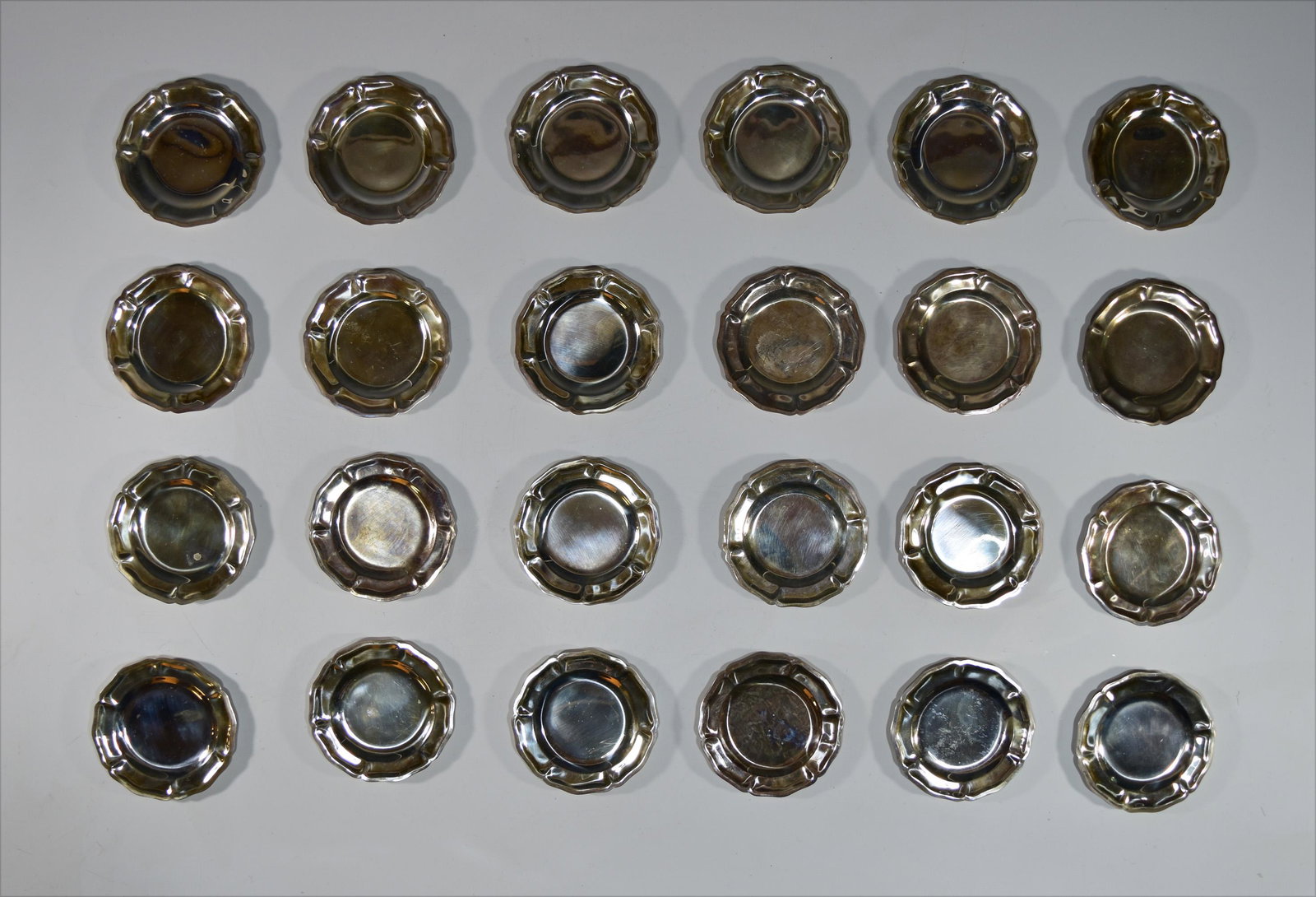 24 Mexican Sterling Silver Coasters by Maciel (1 of 6)