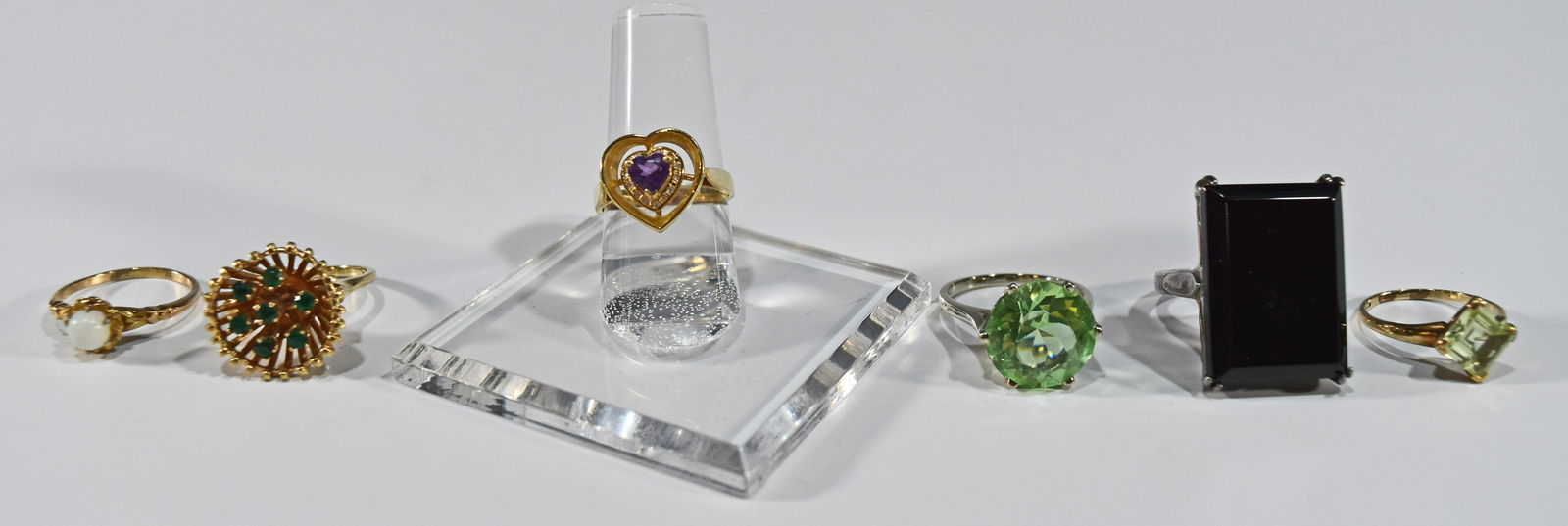 5 10K and 14K Gold and Gemstone Rings (1 of 9)