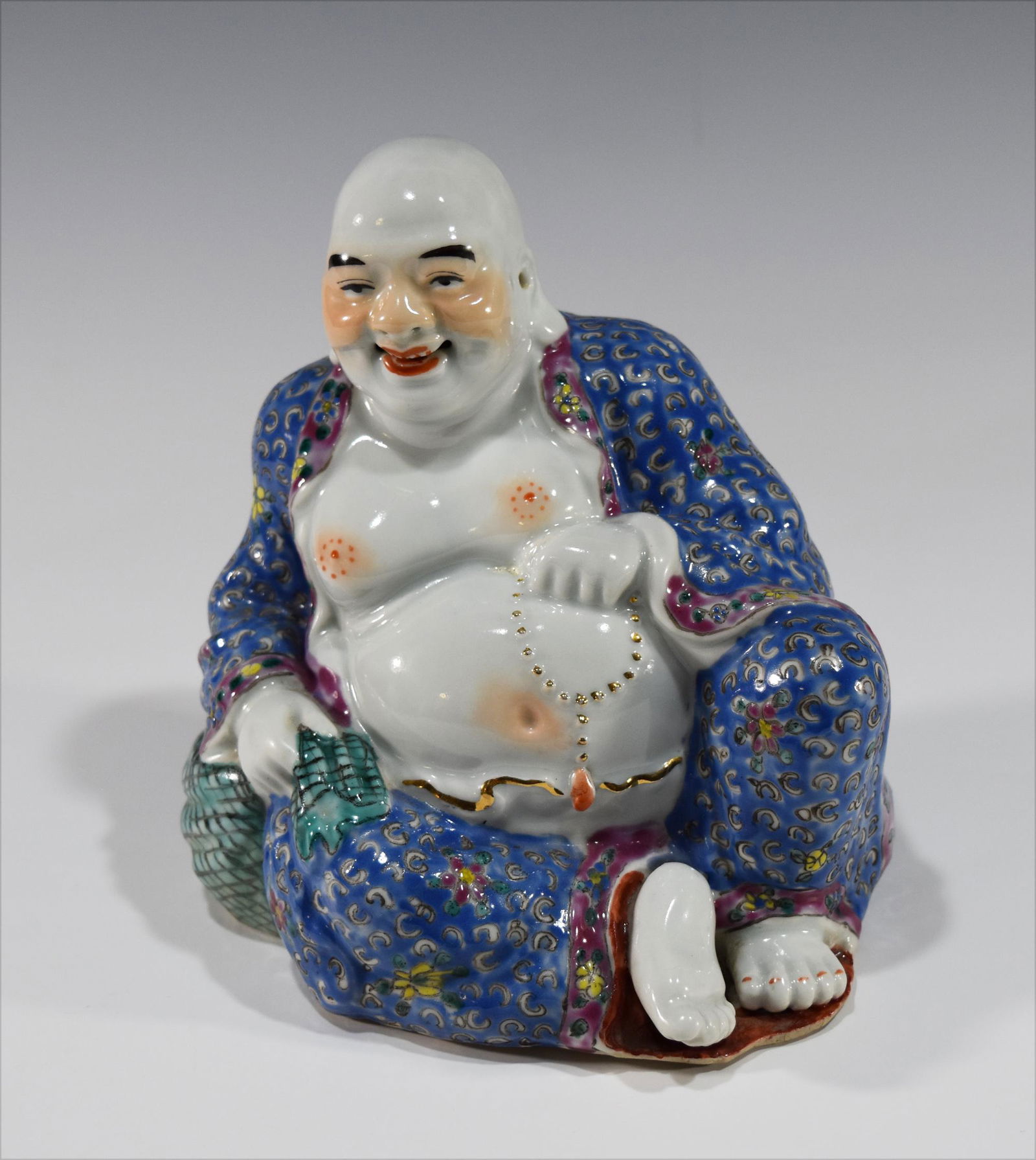 Chinese Porcelain Statue of Budai, 20th Century (1 of 5)