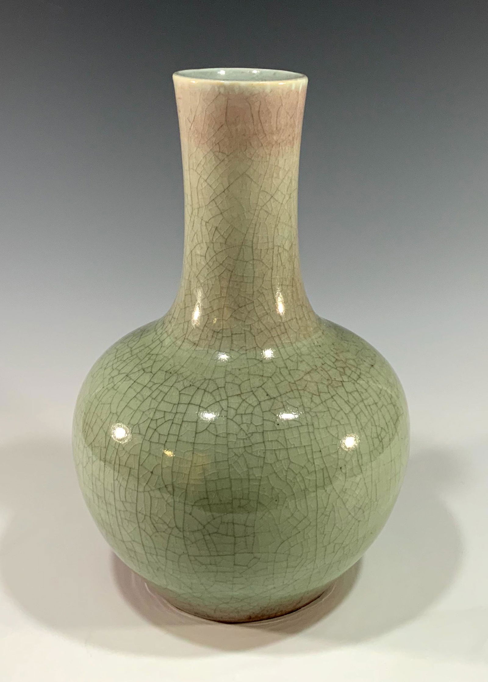 Chinese Celadon and Flambe Vase, 20th Century (1 of 7)