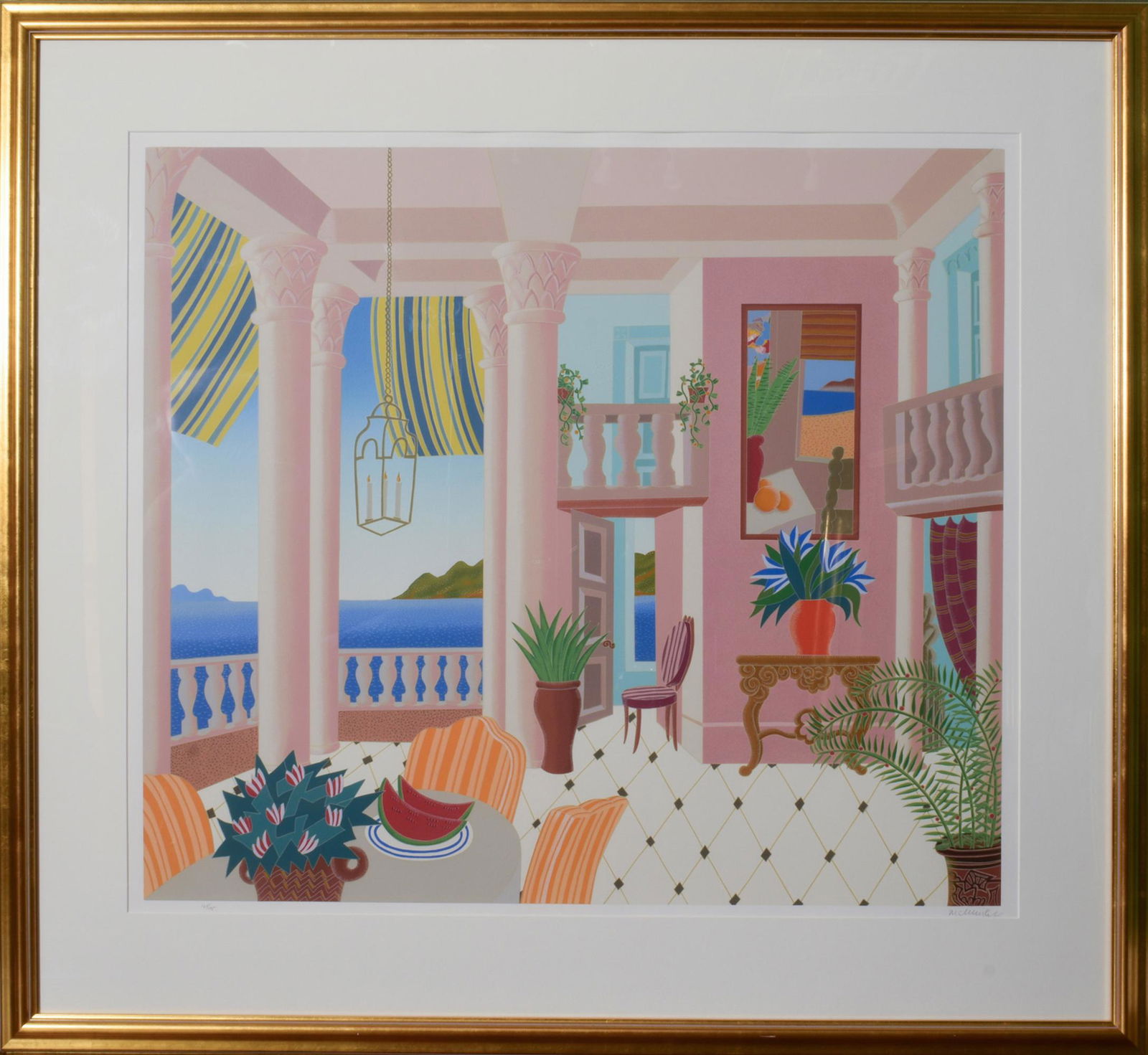 Thomas McKnight Serigraph 'Bay of Naples' 125/175 (1 of 5)