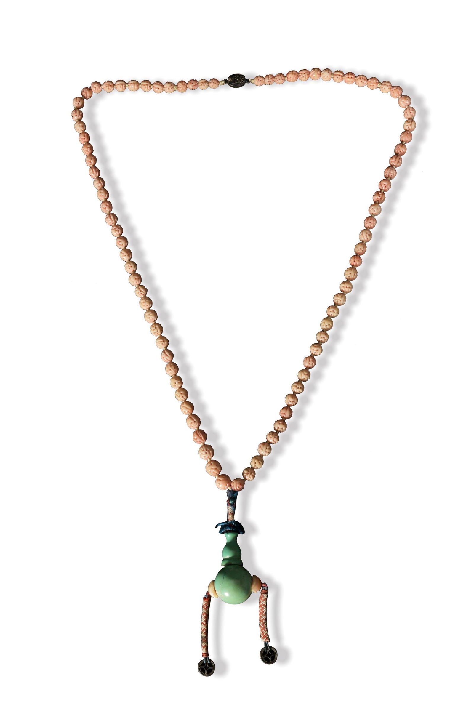 Chinese Coral and Turquoise Court Necklace, 19th (1 of 6)