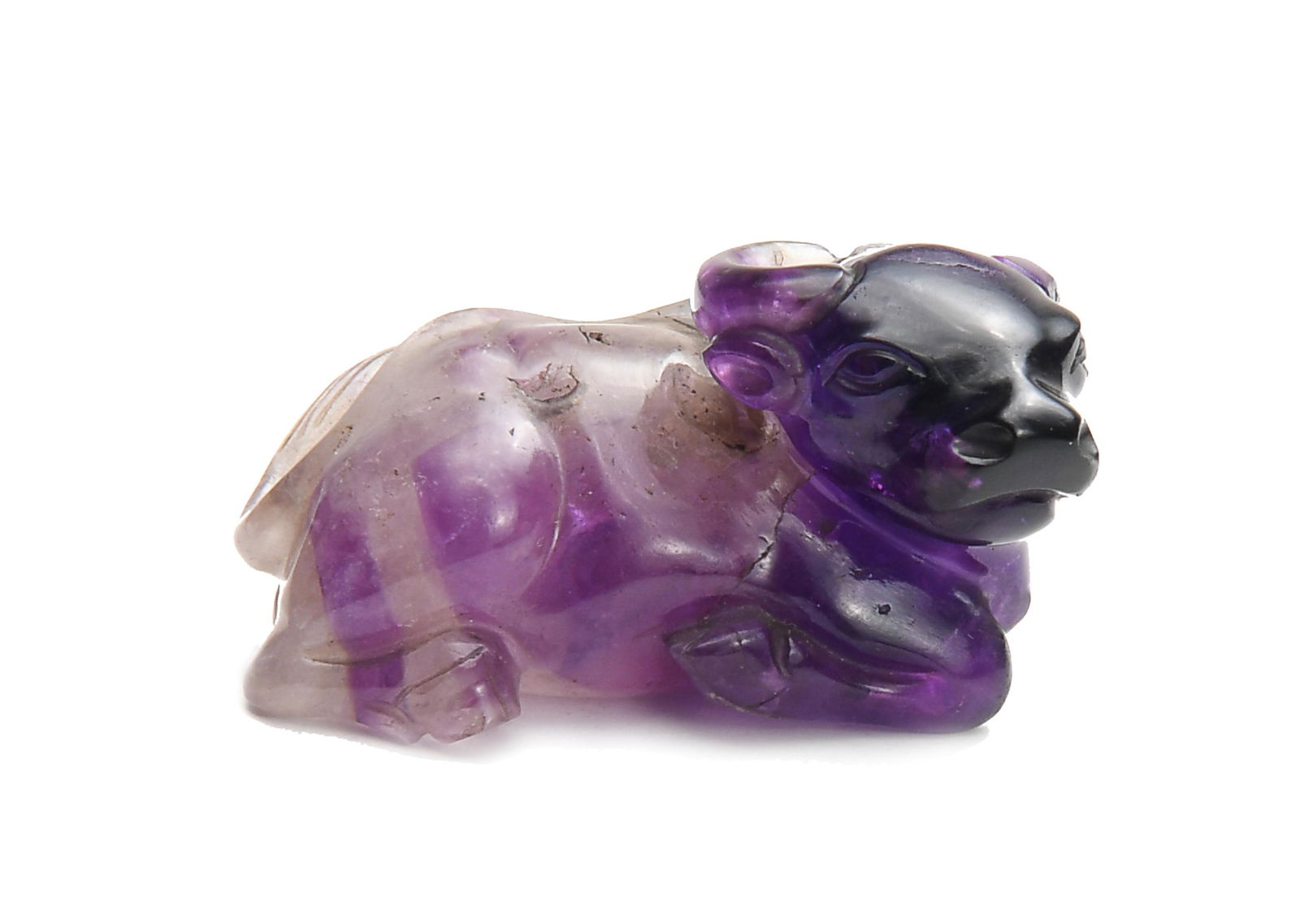 Chinese Amethyst Buffalo, 19th Century (1 of 4)