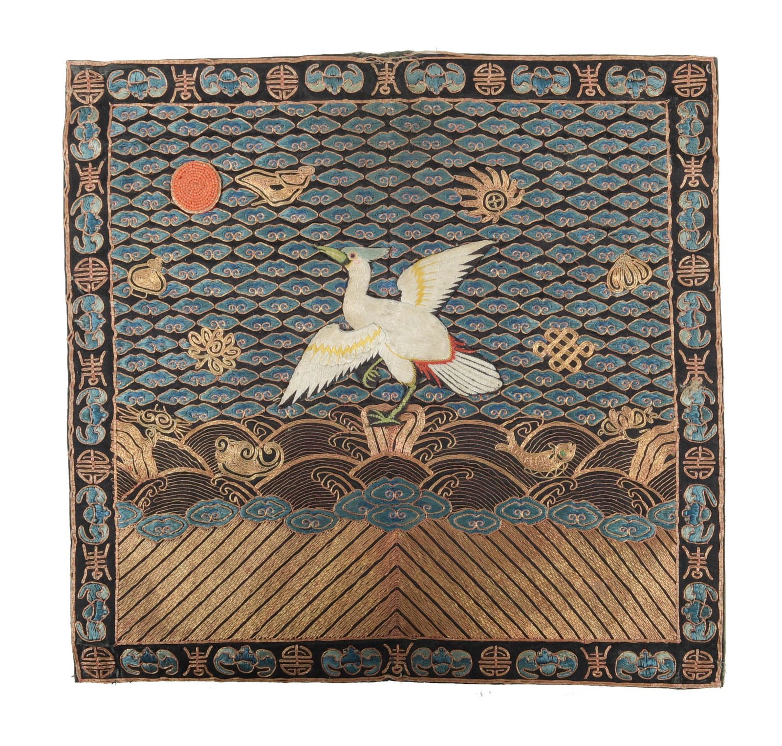 Chinese Embroidery Ranking Badge, 19th Century (1 of 6)