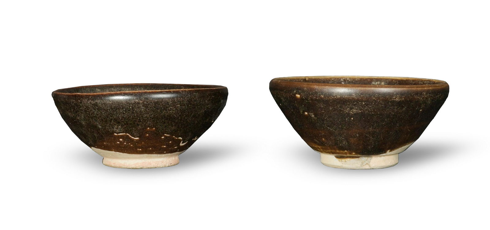 Two Chinese Black Glazed Tea Bowl, Song Dynasty (1 of 7)