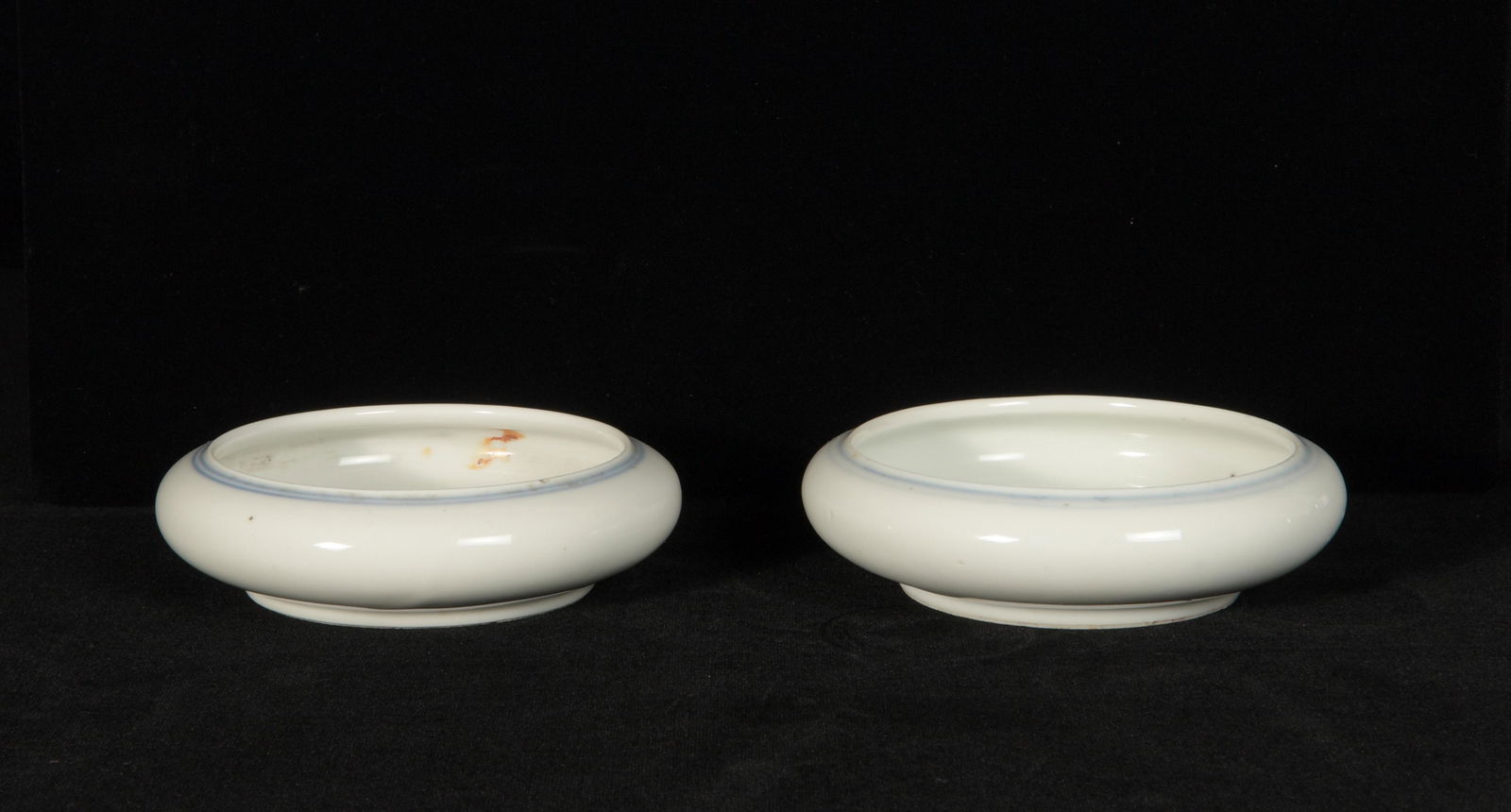 2 Chinese White Glazed Washers, Late 19th Century (1 of 6)