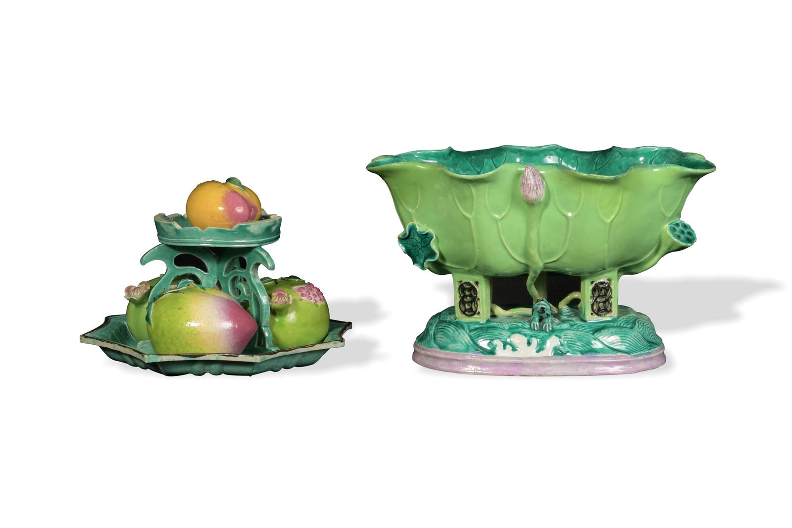 Set of Famille Rose Ceramics, 19th Century (1 of 10)