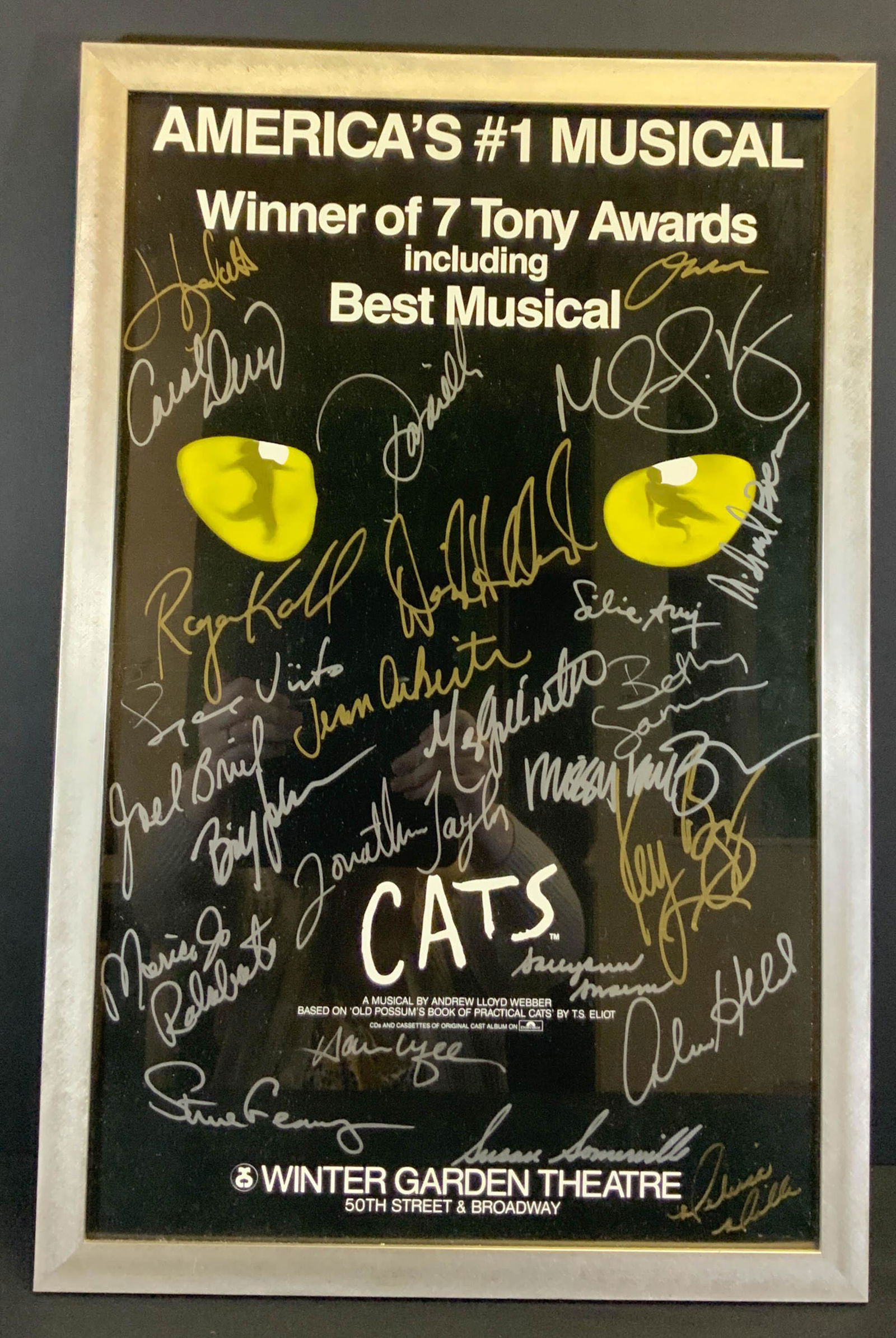 Cats Signed Cast Play Poster, 1998 (1 of 10)