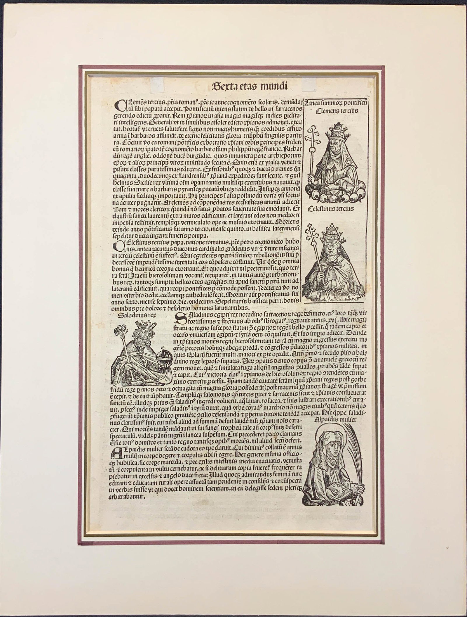 Page from the Nuremburg Chronicle, 1493 (1 of 9)