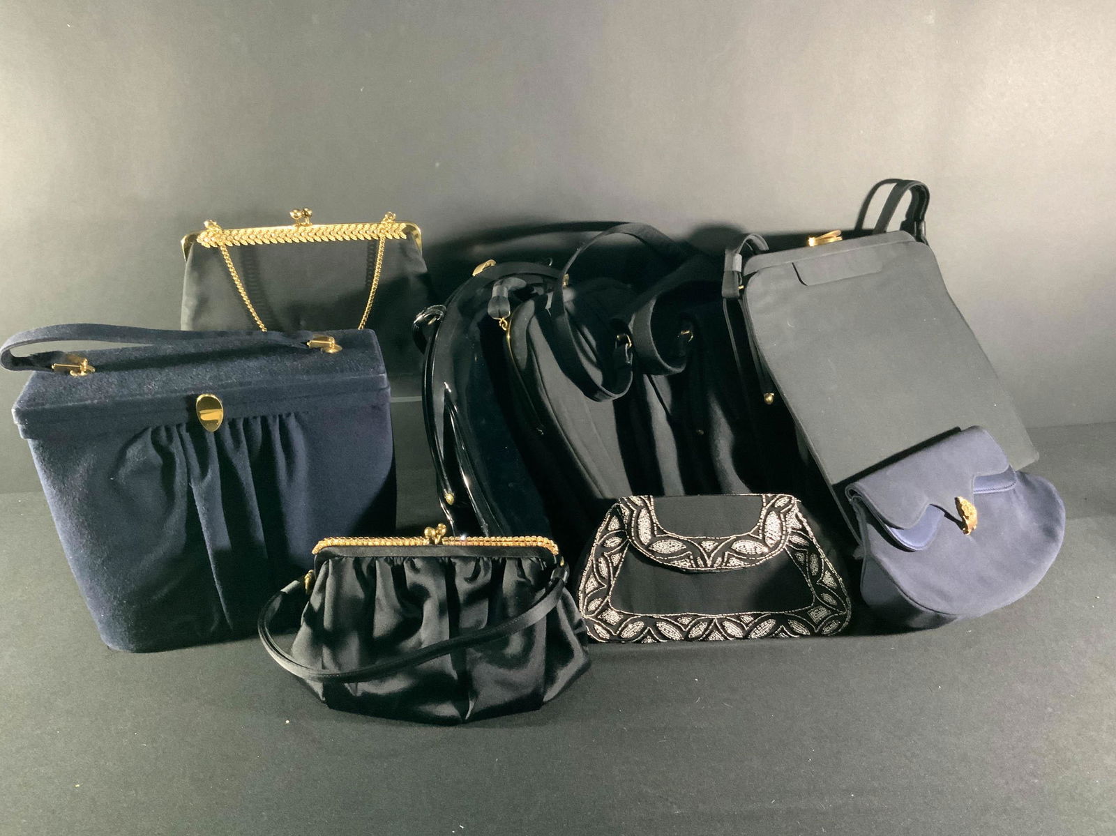 Lot of 10 Vintage Ladies Evening Bags and Purses (1 of 11)