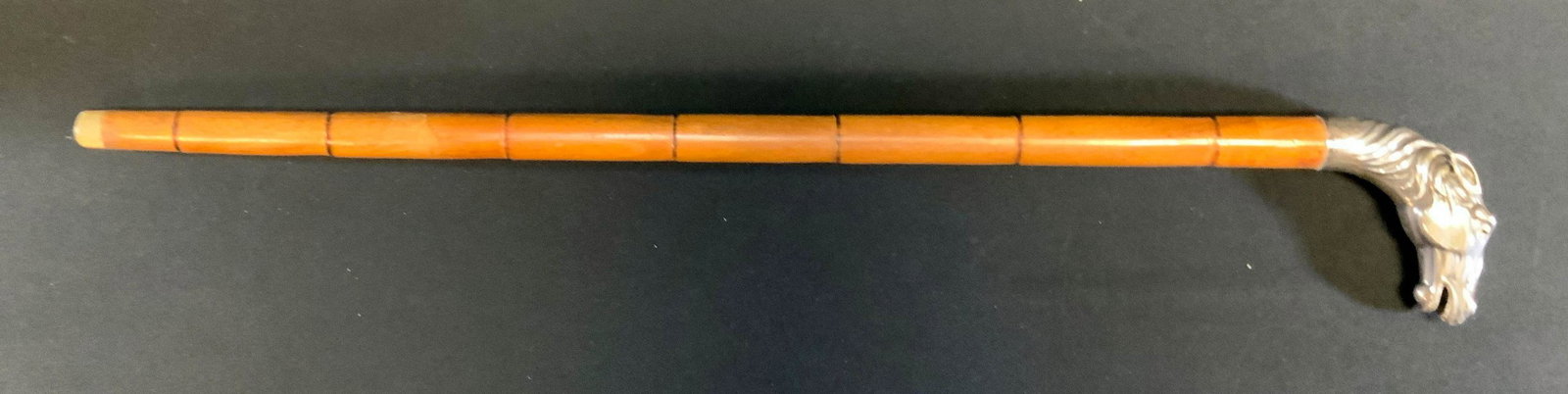 Child's Size Walking Stick, German Silver Handle (1 of 6)