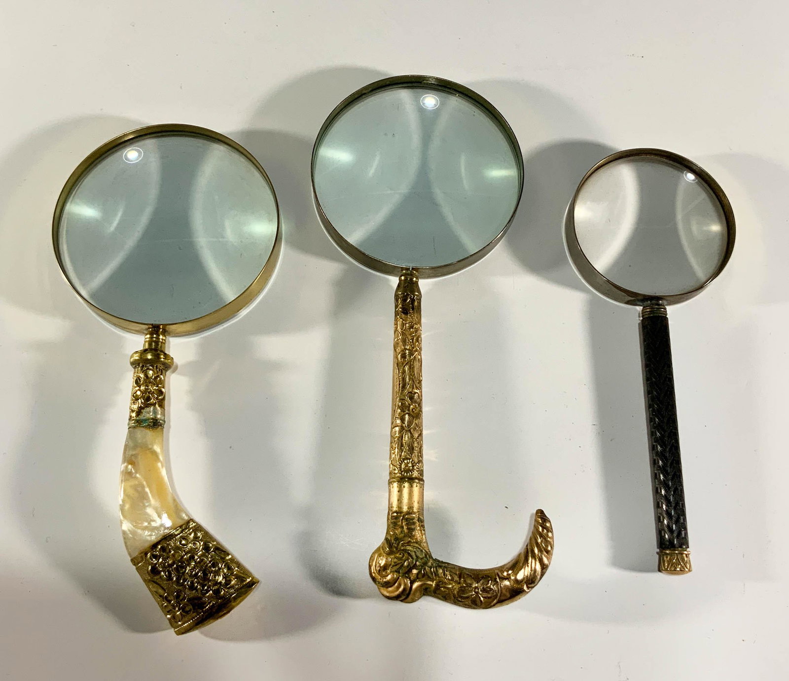 3 Magnifying Glasses with Gold Filled Handles (1 of 14)