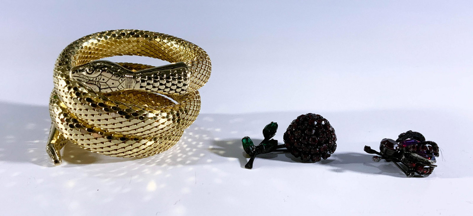 3 Whiting and Davis Coiled Snake Bracelet, Plus (1 of 6)