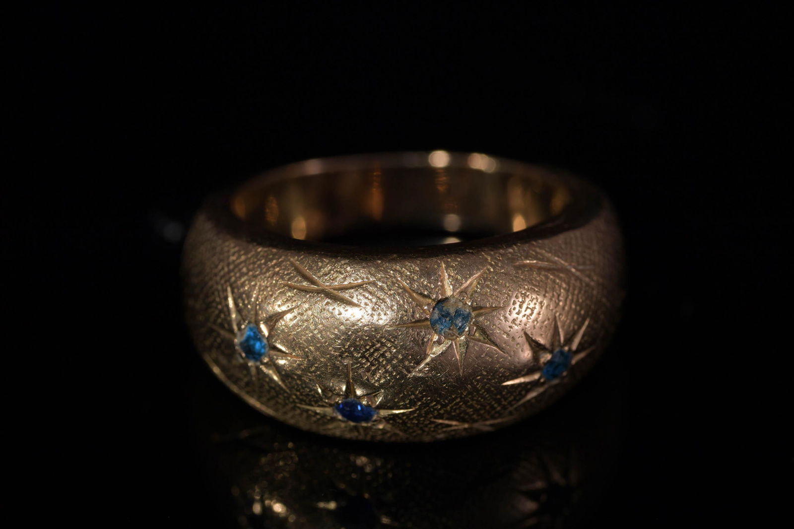 14K Gold Ring with Azurite (1 of 5)