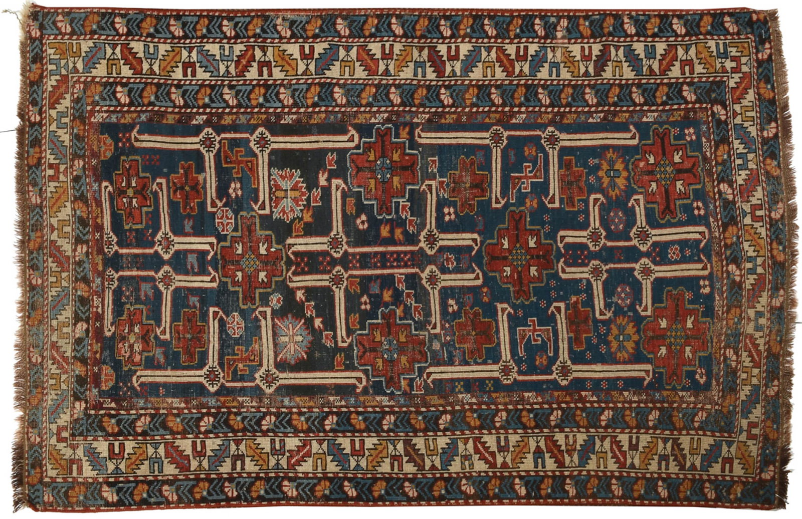 Antique Kuba Afshan Rug (1 of 8)