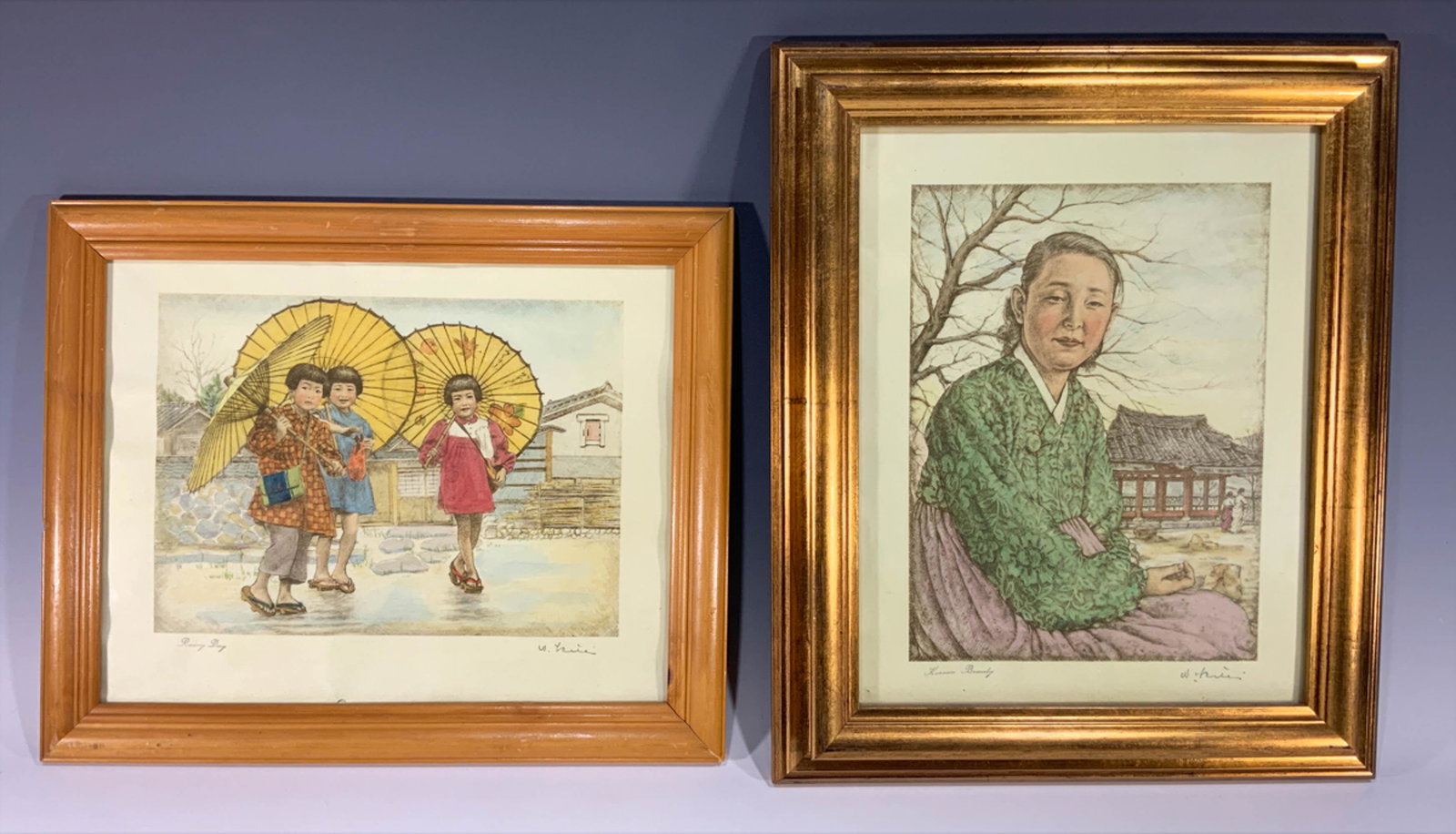 2 Colored Etchings by Willy Seiler (1 of 6)