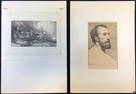 2 Alphonse Legros Etchings Inc. Signed