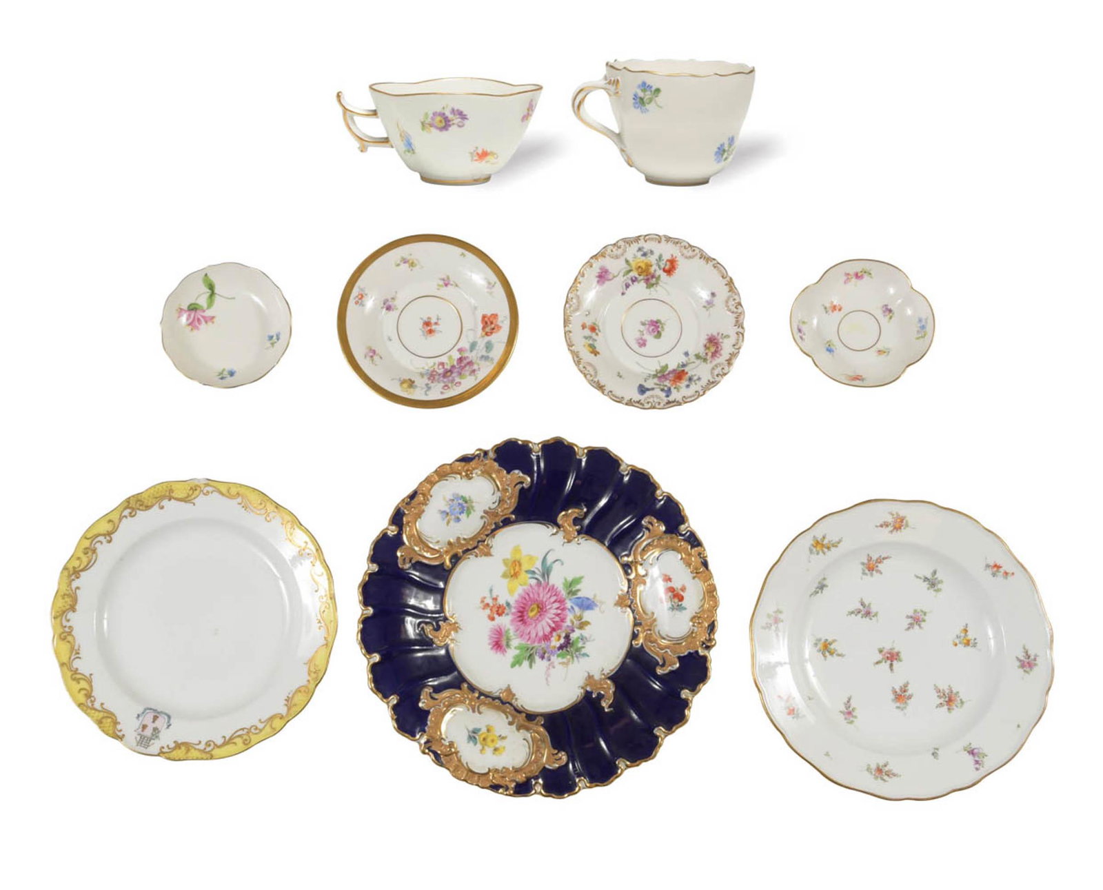 9 Pieces Assorted Meissen China (1 of 16)