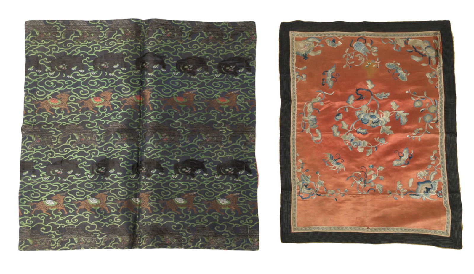 Group of 2 Chinese Embroideries, 19th Century (1 of 9)